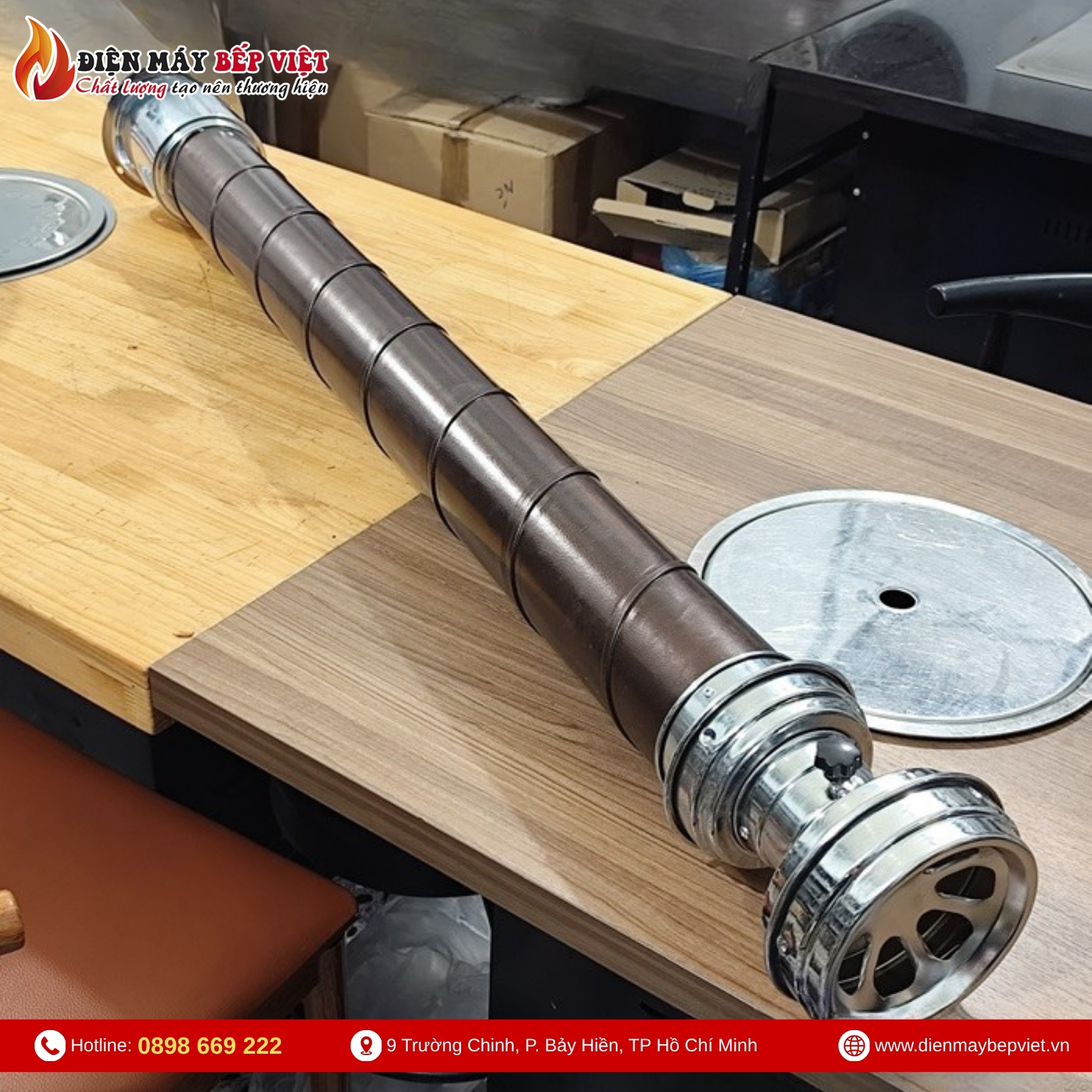 Ống Hút Khói Cứng Màu Nâu Cafe