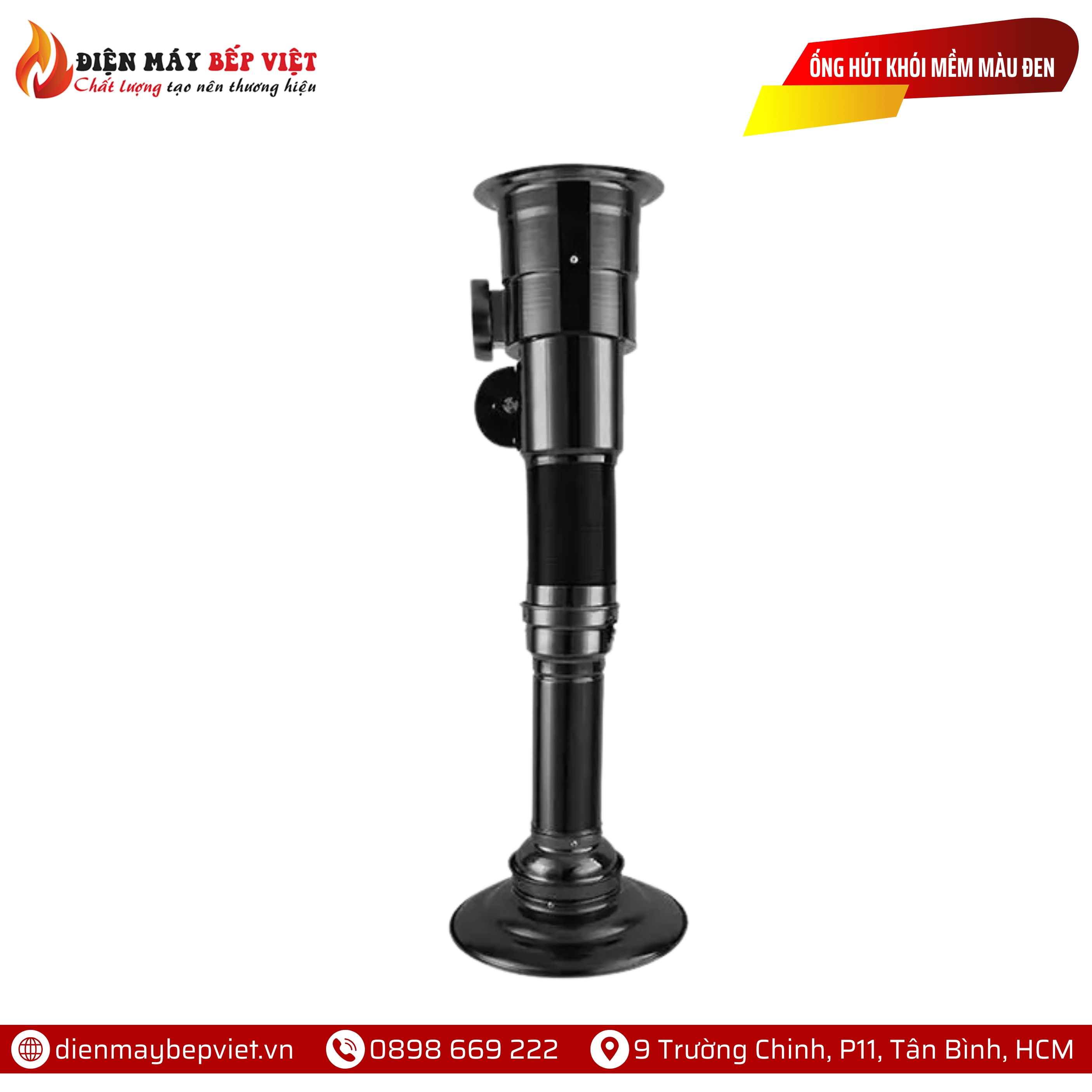 Ống Hút Khói Mềm Màu Đen