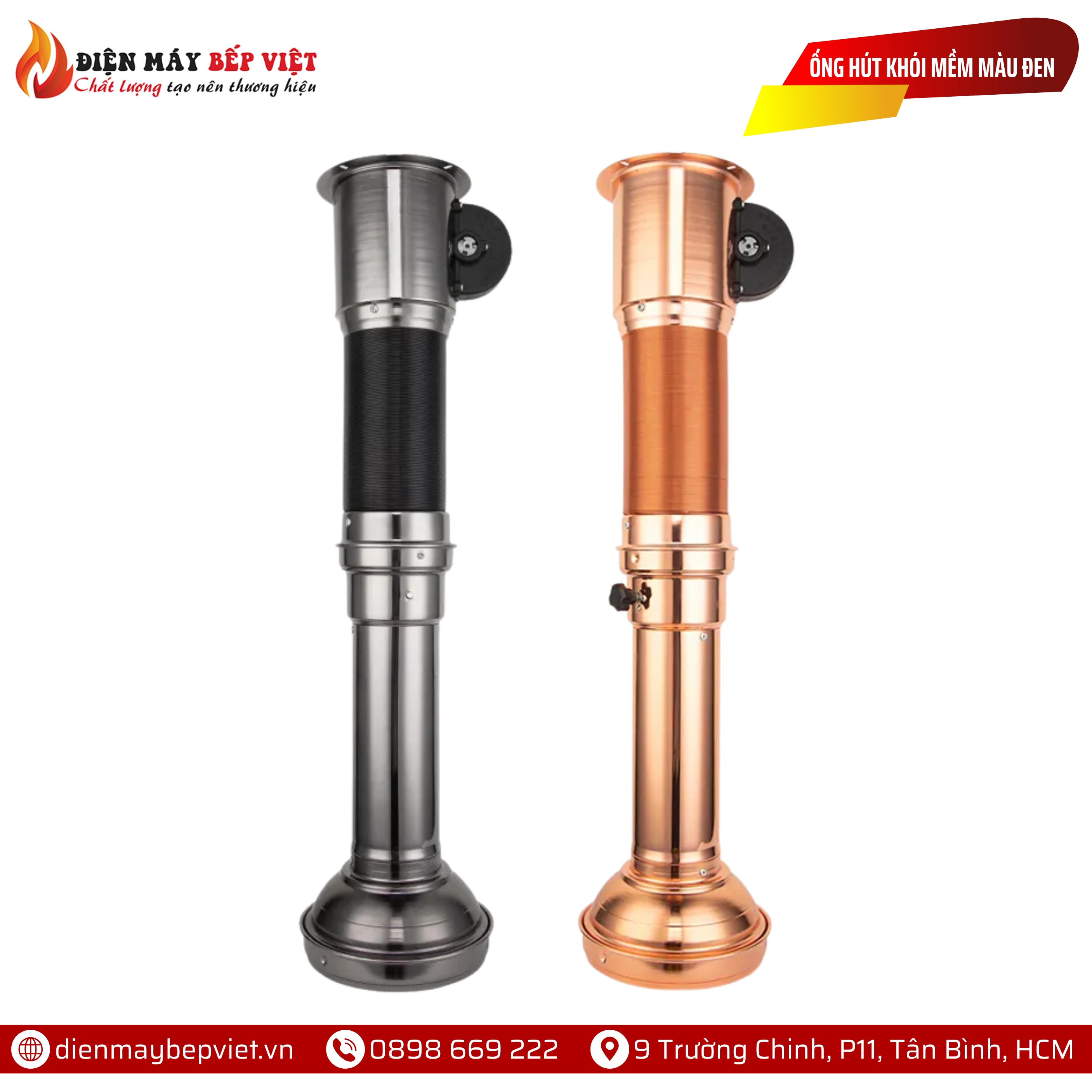 Ống Hút Khói Mềm Màu Đen