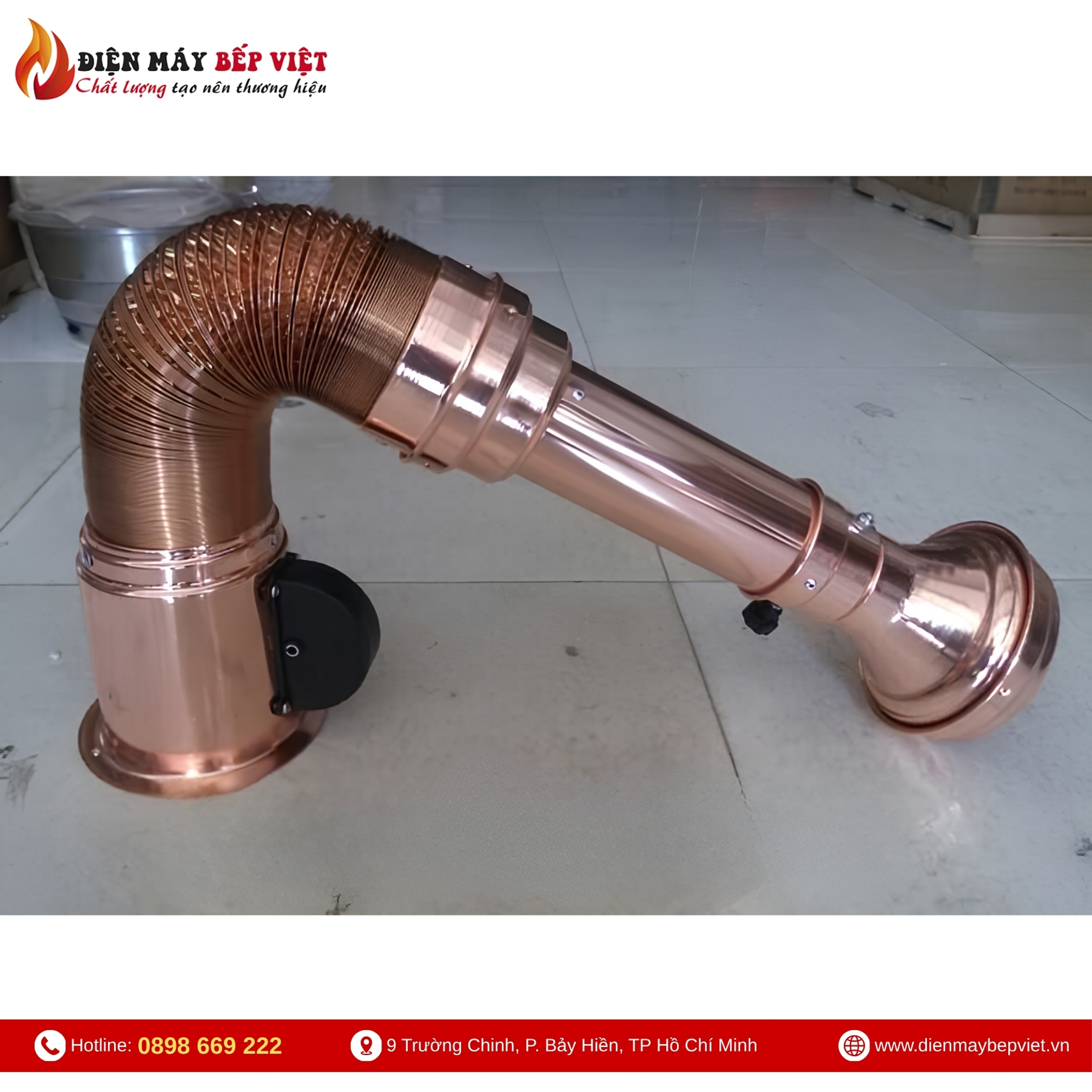 Ống Hút Khói Mềm Màu Đồng