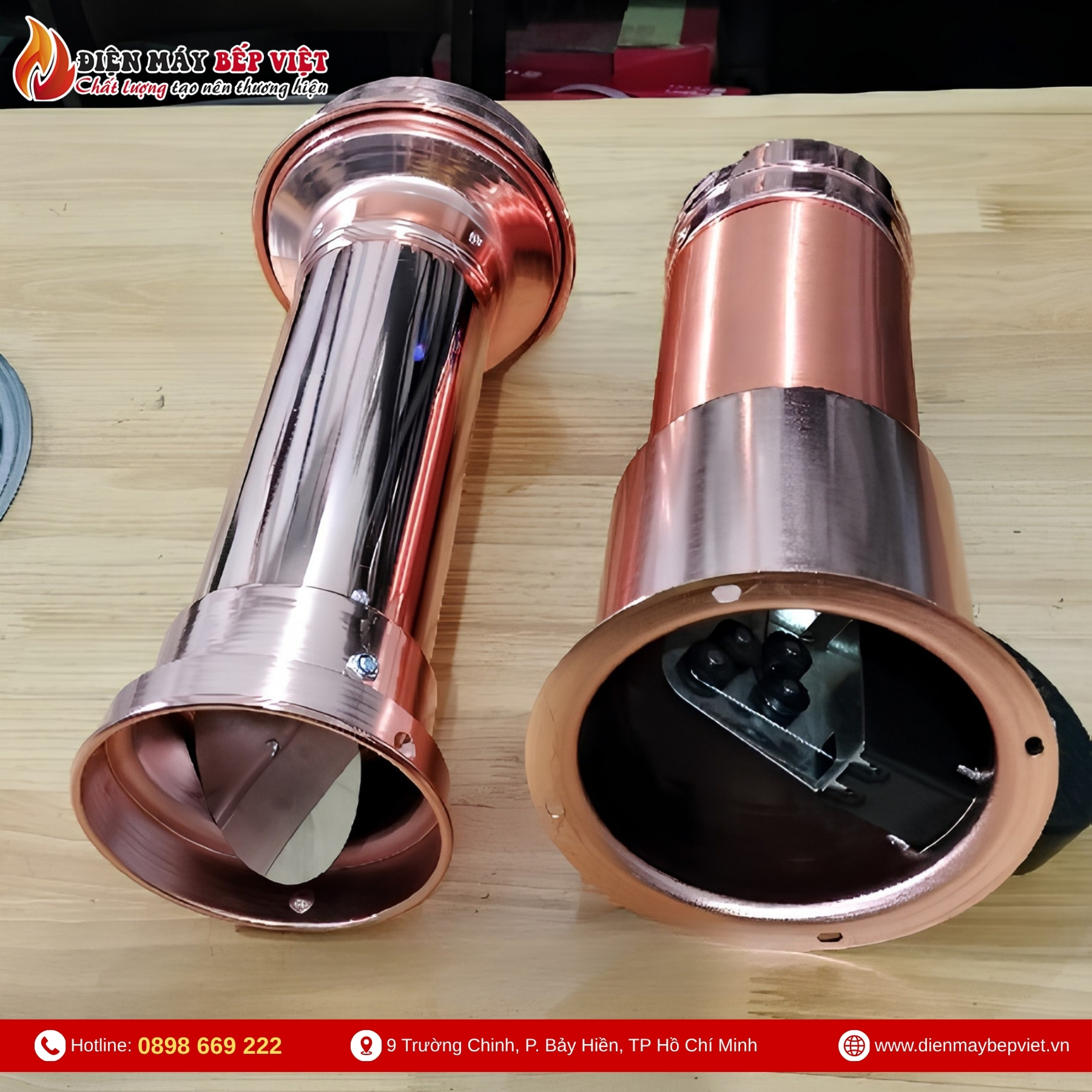 Ống Hút Khói Mềm Màu Đồng