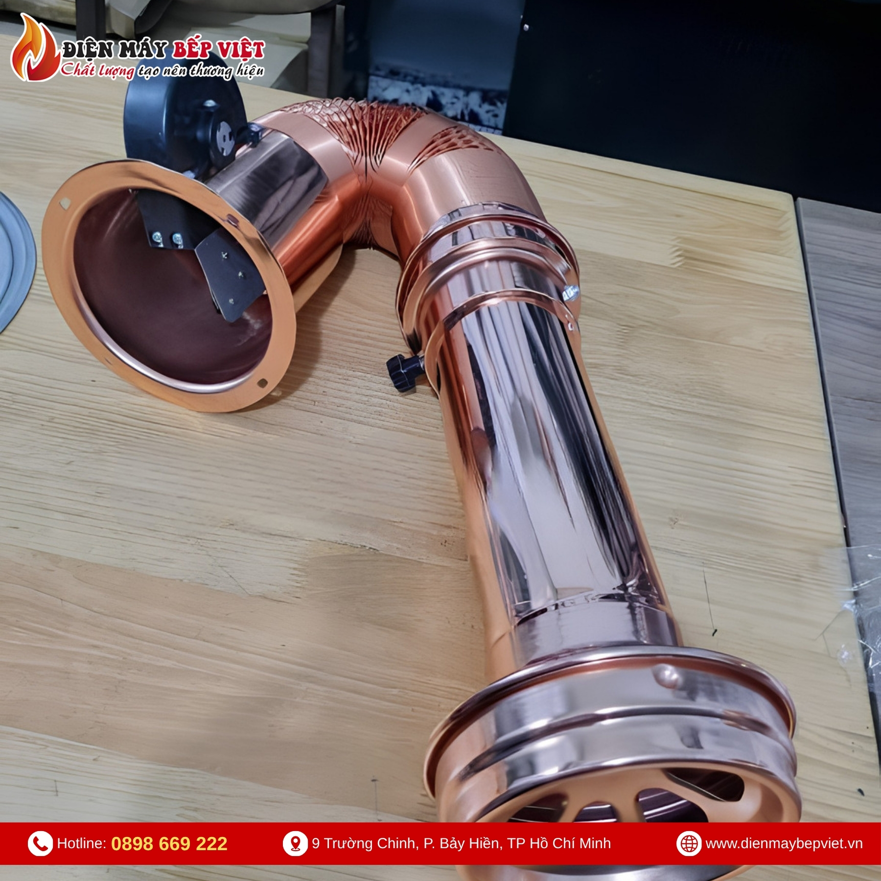 Ống Hút Khói Mềm Màu Đồng