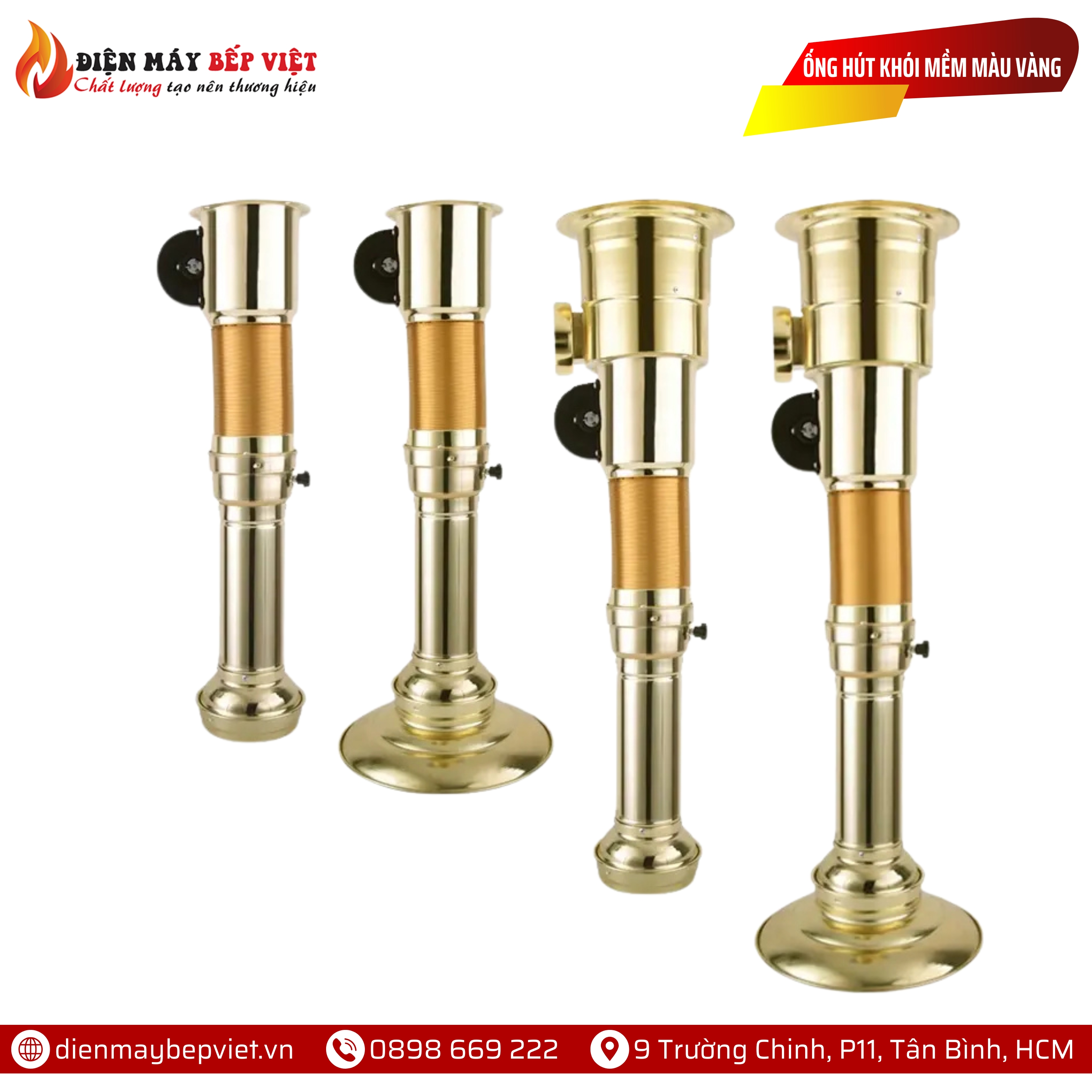 Ống Hút Khói Mềm Màu Vàng
