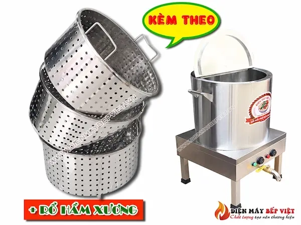 phụ kiện rổ hầm xương kèm theo nồi nấu phở 100 lít