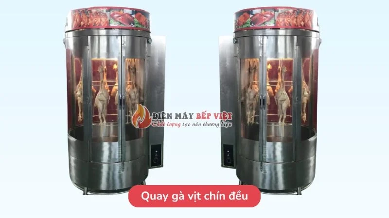 Quay gà vịt chín đều