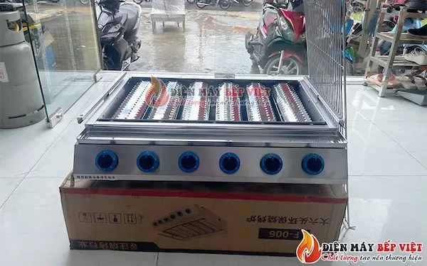 Sản phẩm lò nướng gas 6 họng dài