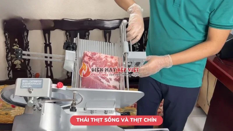 Thái thịt sống và thịt chín đẹp mắt