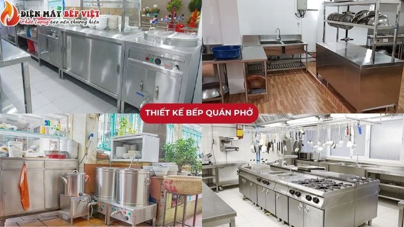 Thiết kế bếp quán phở khoa học