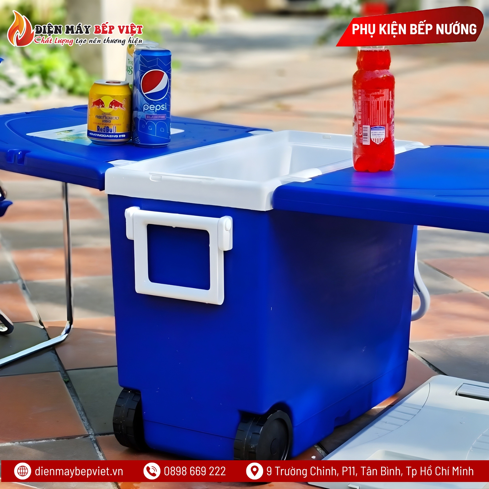 Thùng Đựng Đá Dã Ngoại Kèm Bàn Ghế