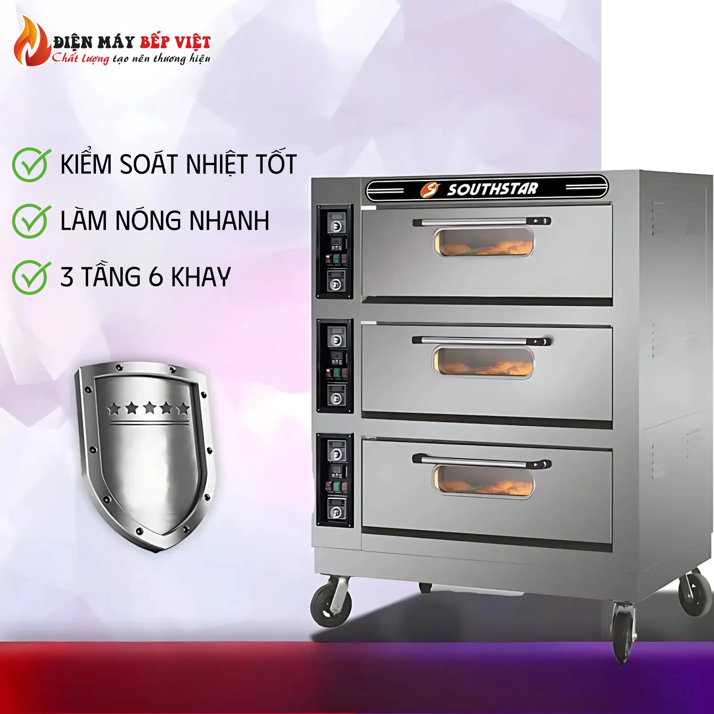 Tính năng Lò Nướng Bánh Công Nghiệp Southstar