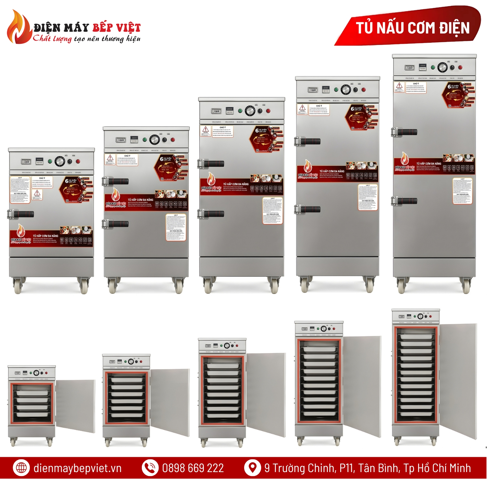Tủ Cơm 12 Khay Điện
