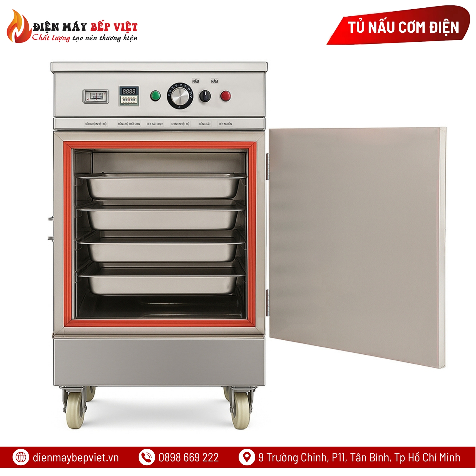 Tủ Cơm 4 Khay Điện
