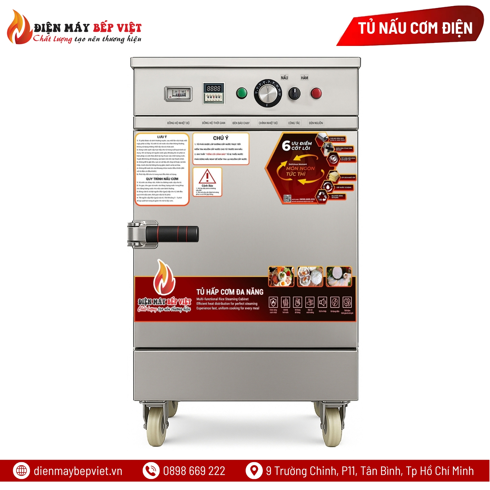 Tủ Cơm 4 Khay Điện