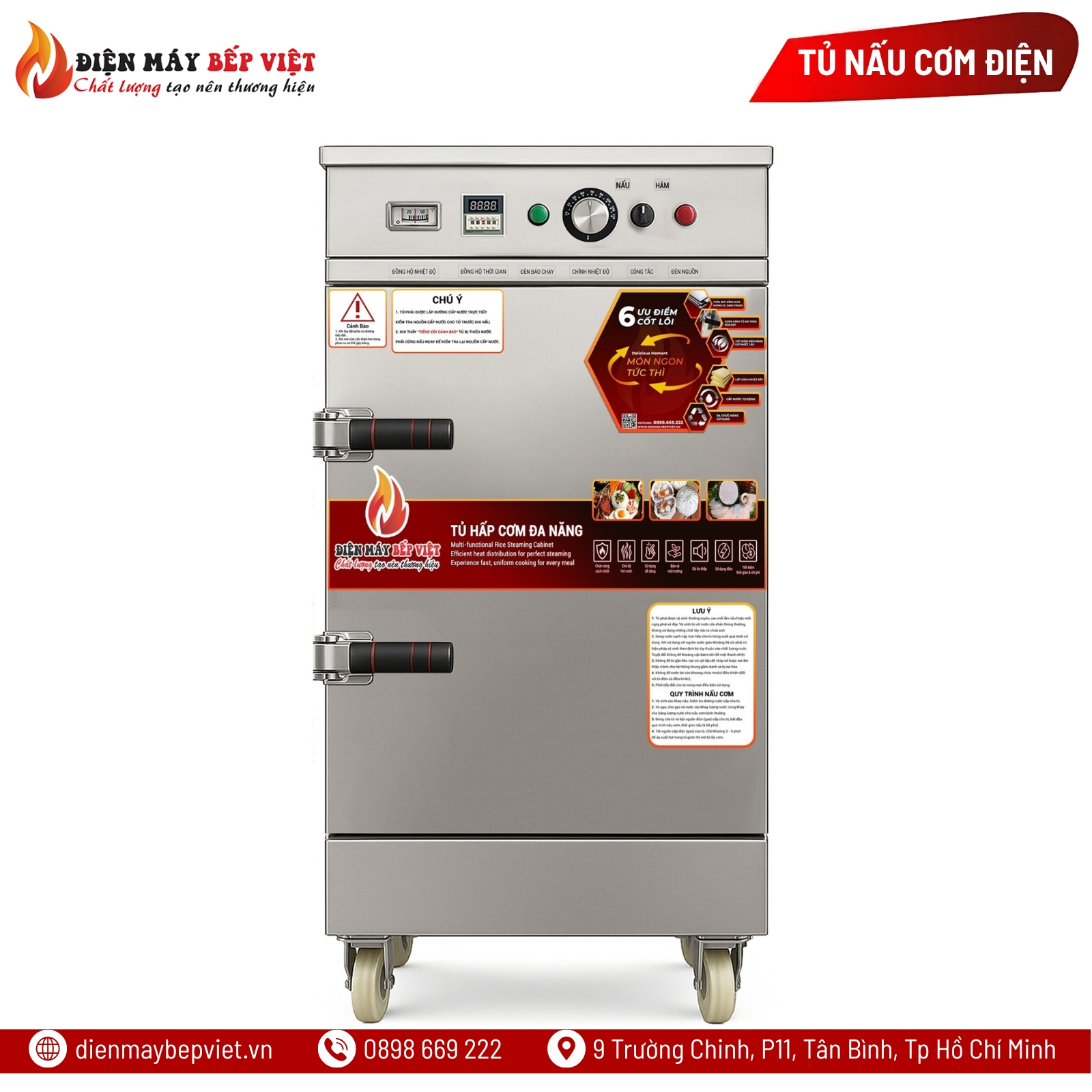 Tủ Cơm 6 Khay Điện