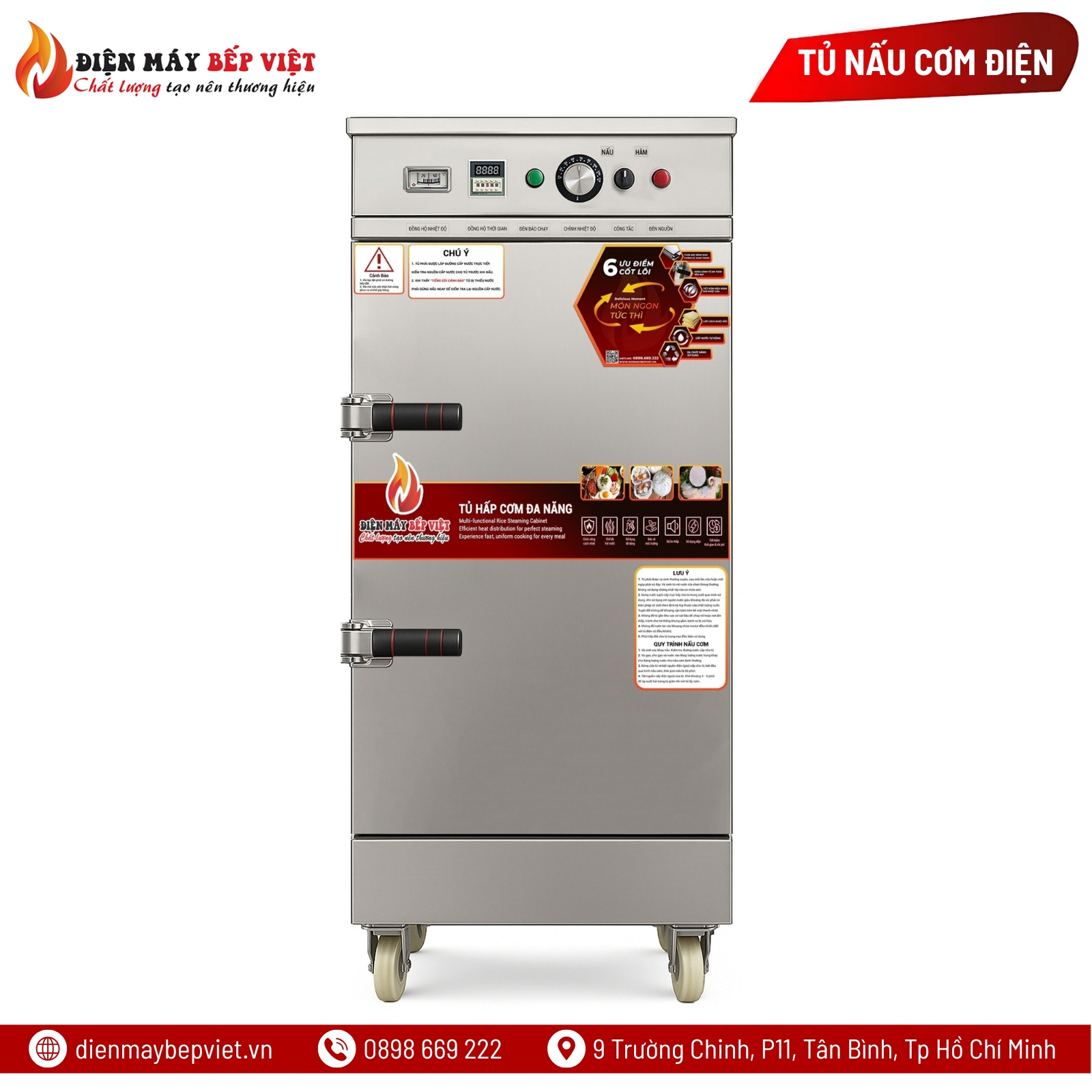 Tủ Cơm 8 Khay Điện