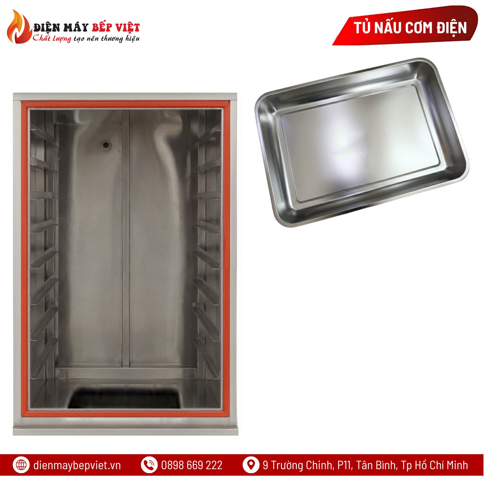 Tủ Cơm 8 Khay Điện Gas
