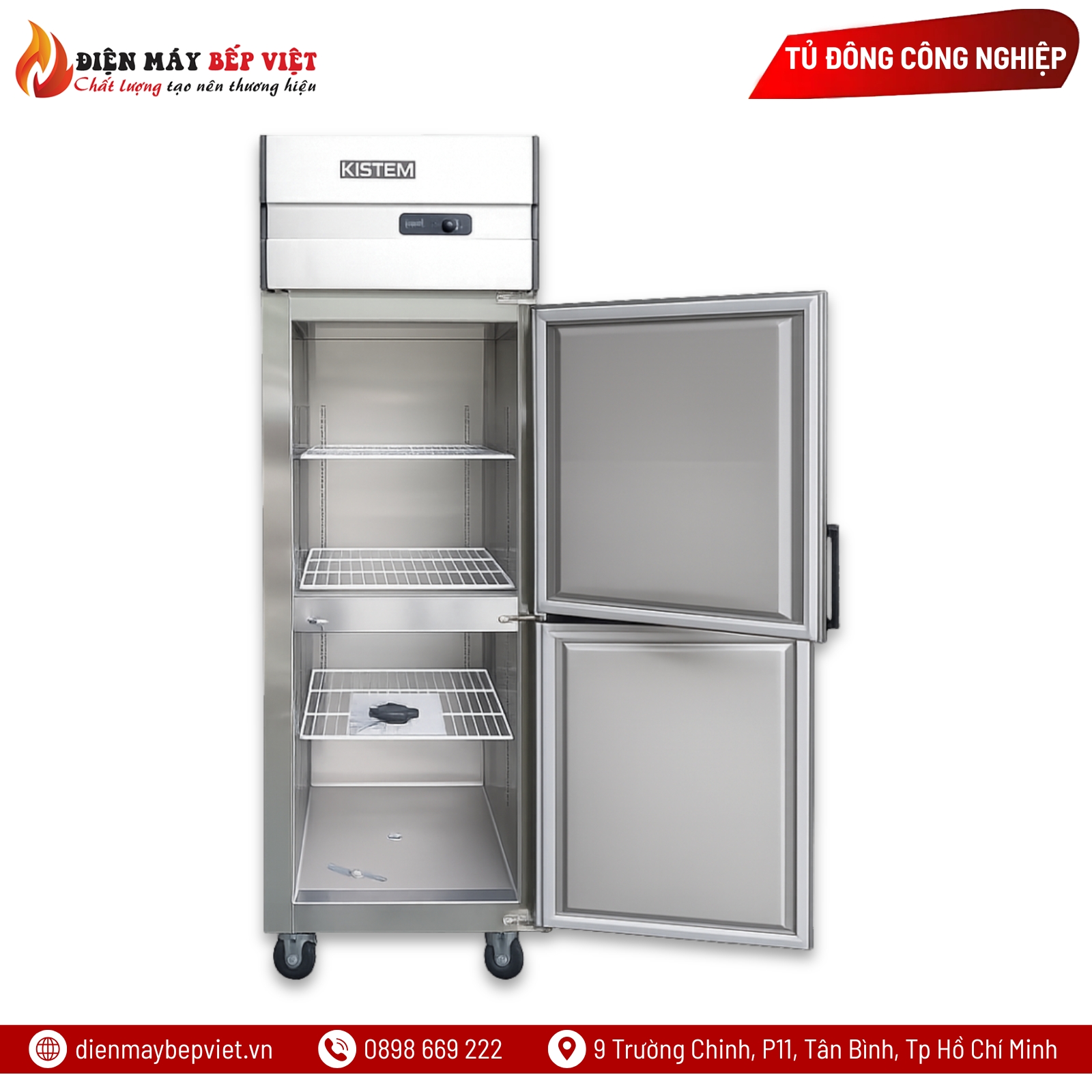 Tủ Đông 2 Cánh Coil Kistem KIS-XD25F