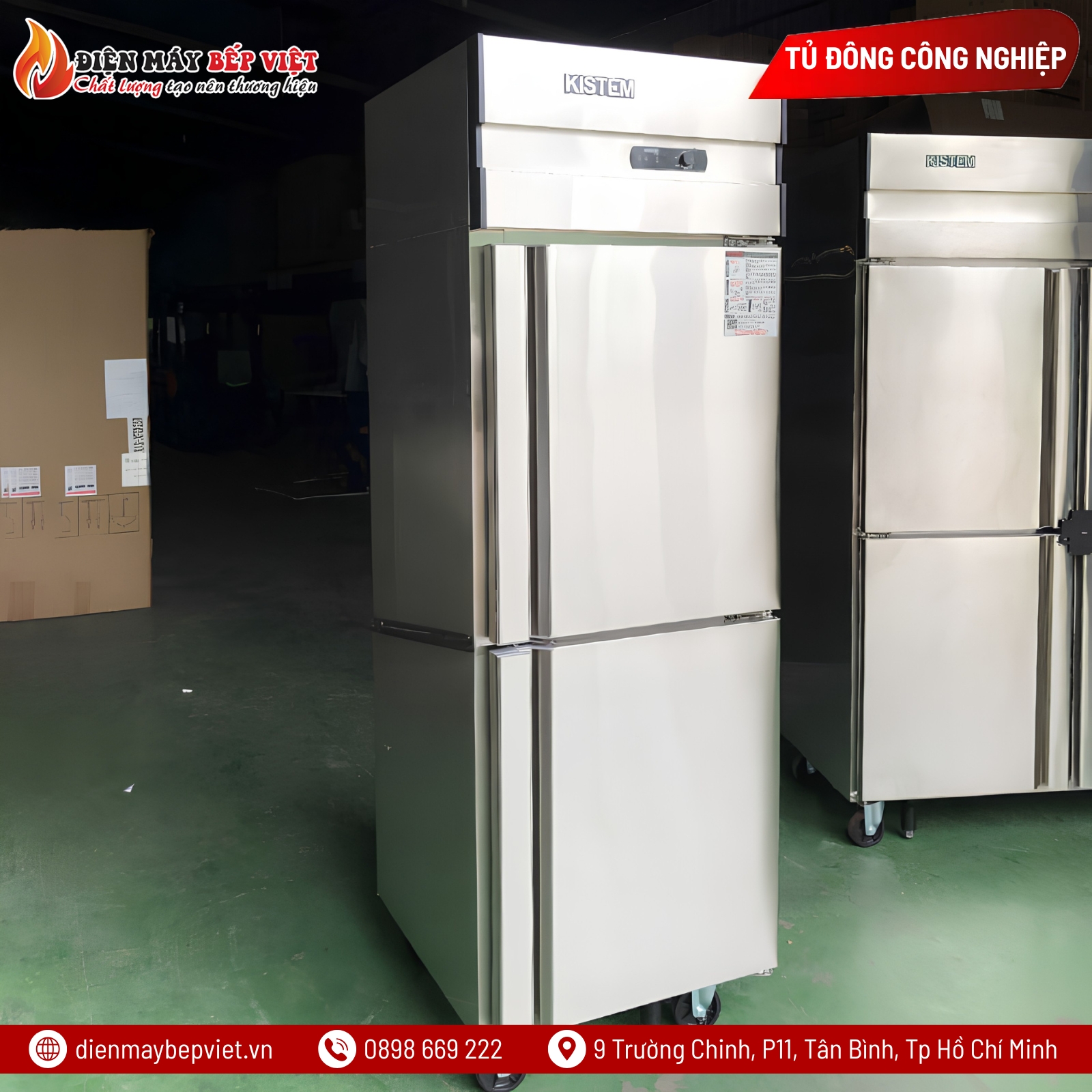 Tủ Đông 2 Cánh Coil Kistem KIS-XD25F