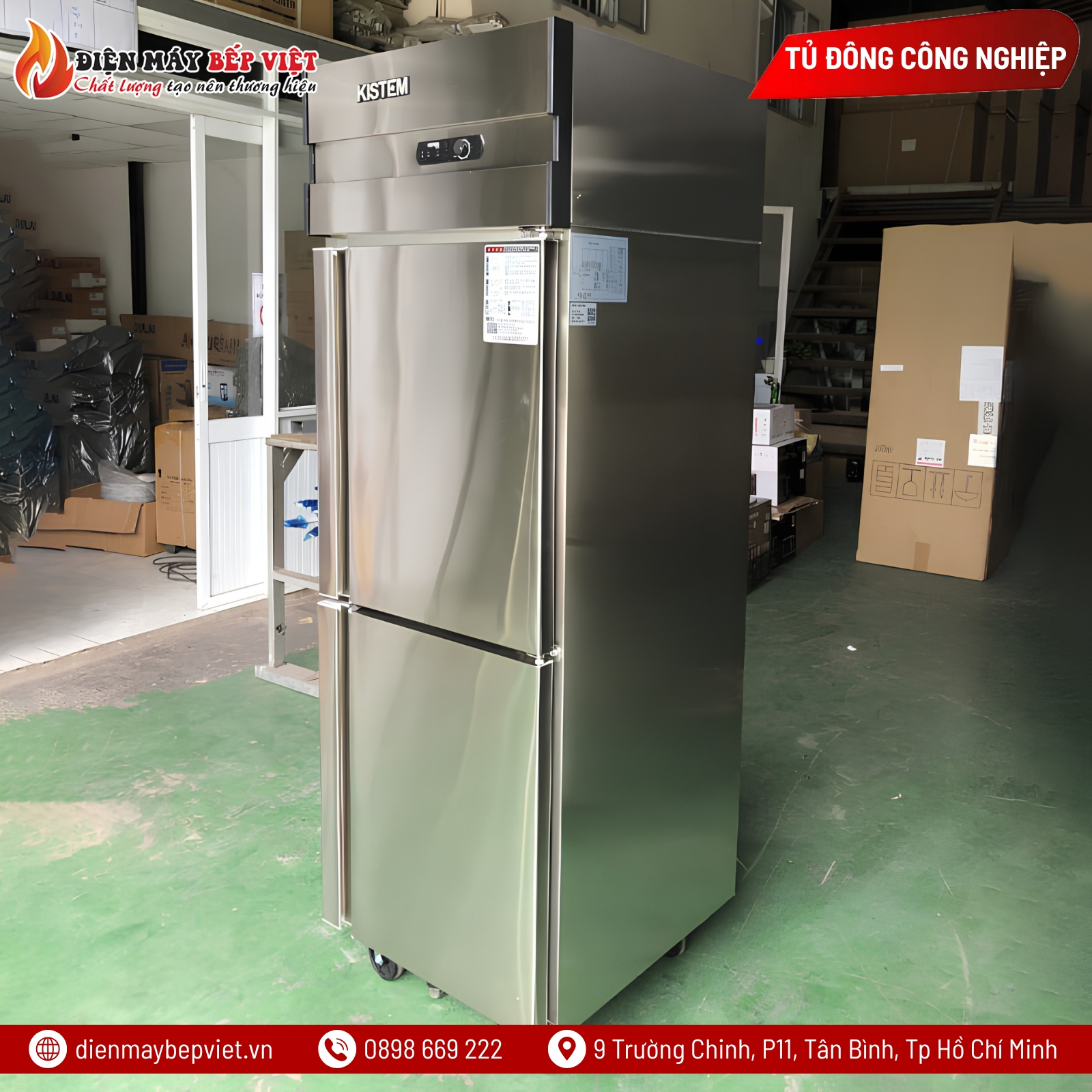 Tủ Đông 2 Cánh Coil Kistem KIS-XD25F