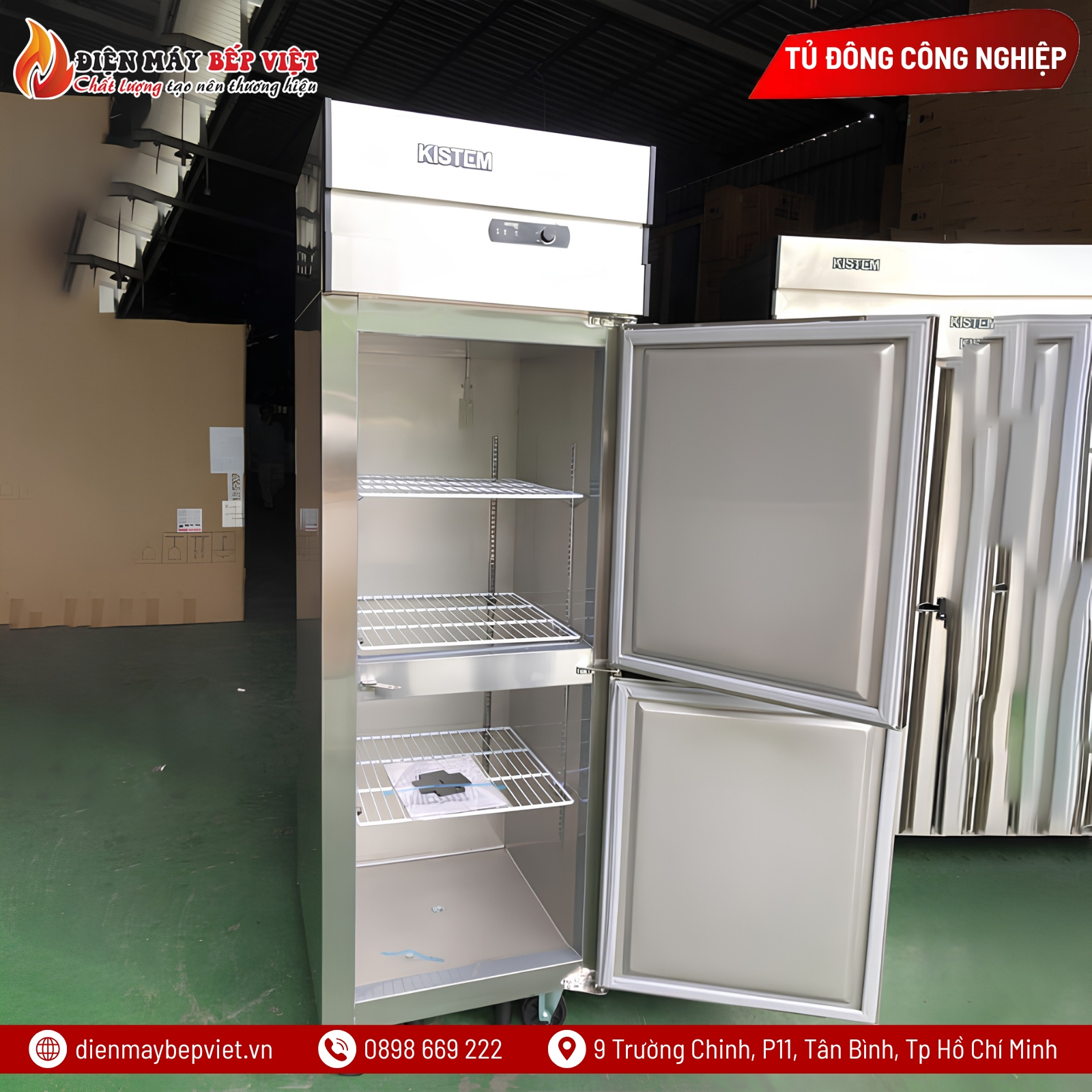 Tủ Đông 2 Cánh Coil Kistem KIS-XD25F