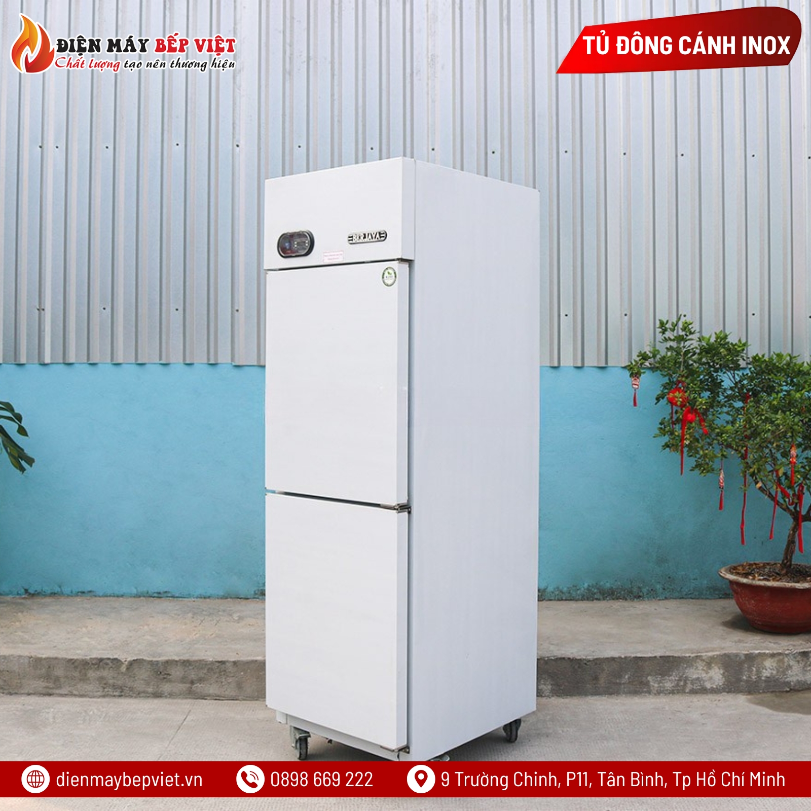 Tủ Đông 2 Cánh Inox Berjaya BS2DUF/Z