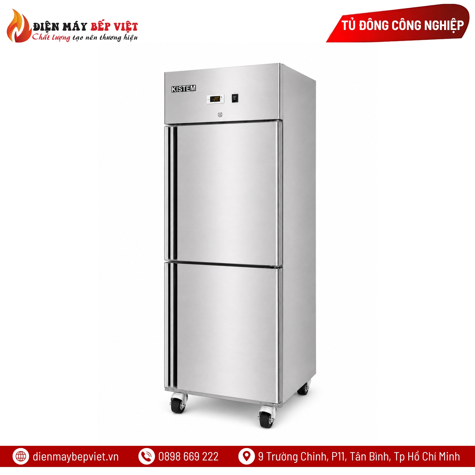 Tủ Đông 2 Cửa Quạt Lạnh Kistem KIS-XFGN25F