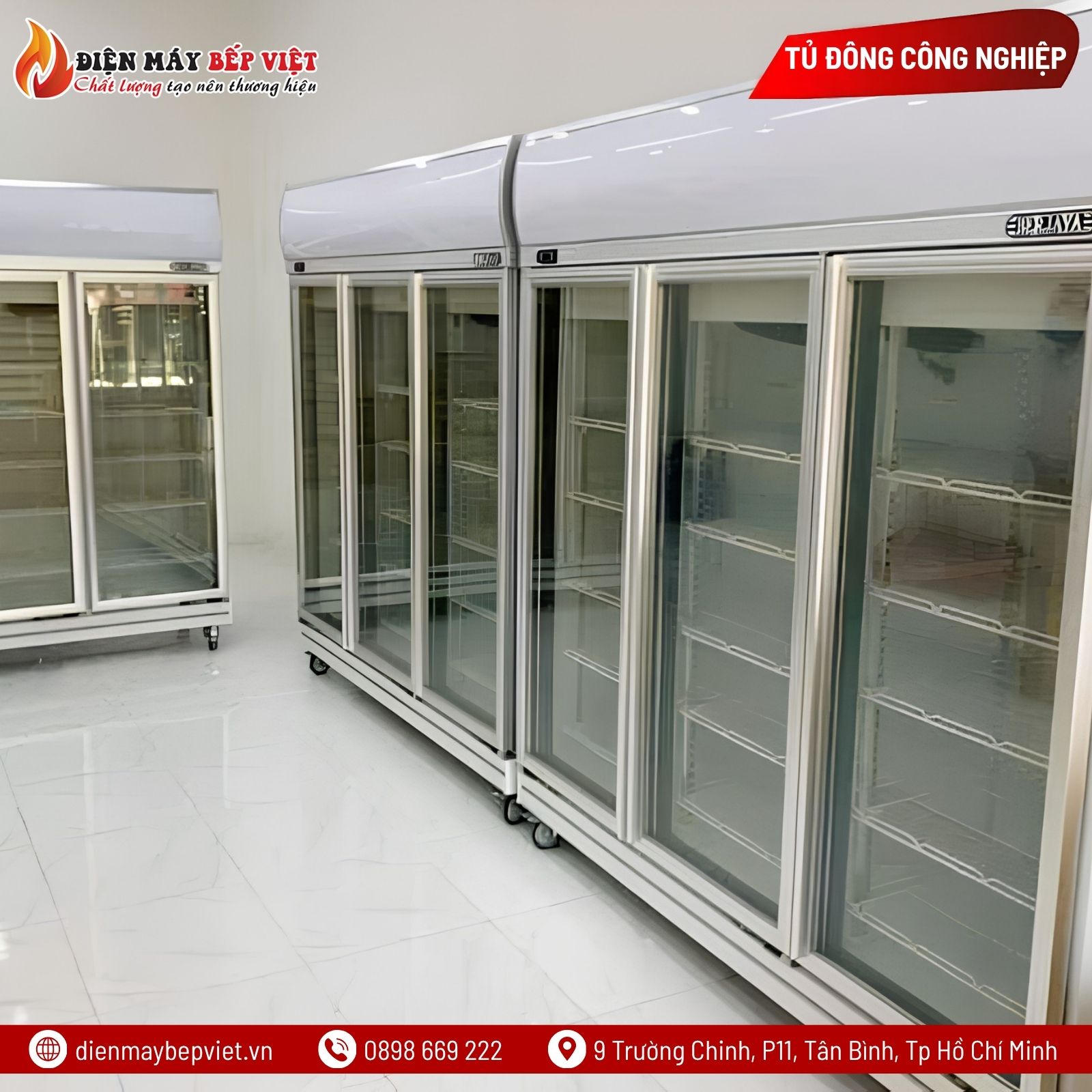 Tủ Đông 3 Cánh Kính Berjaya 3D/DF-SM-EV