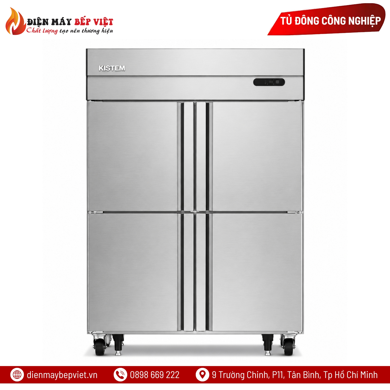 Tủ Đông 4 Cánh Coil Kistem KIS-XD45F
