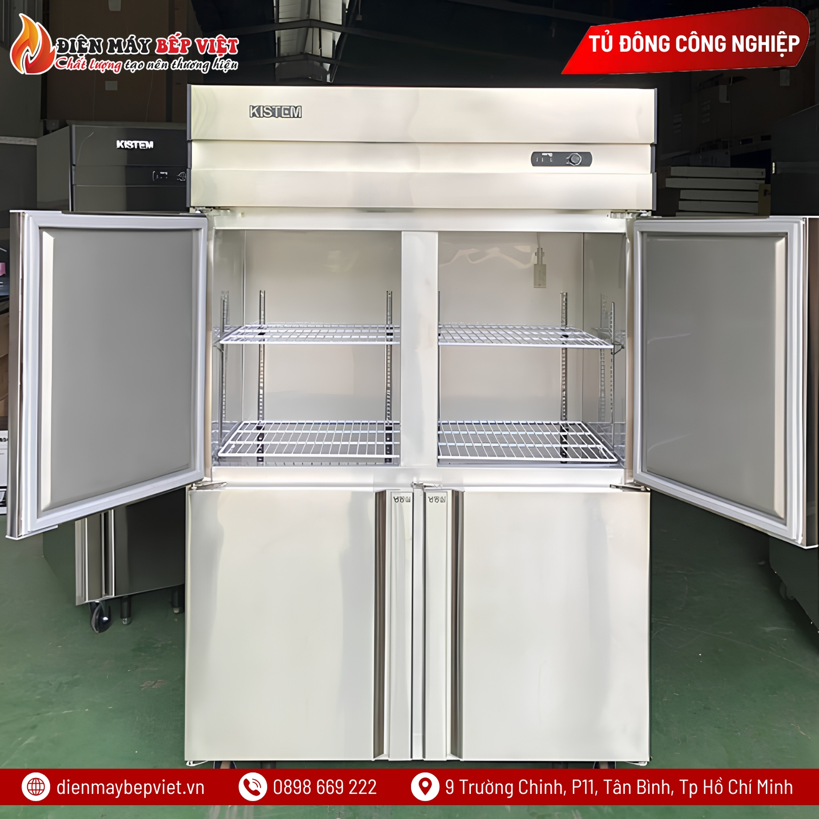 Tủ Đông 4 Cánh Coil Kistem KIS-XD45F