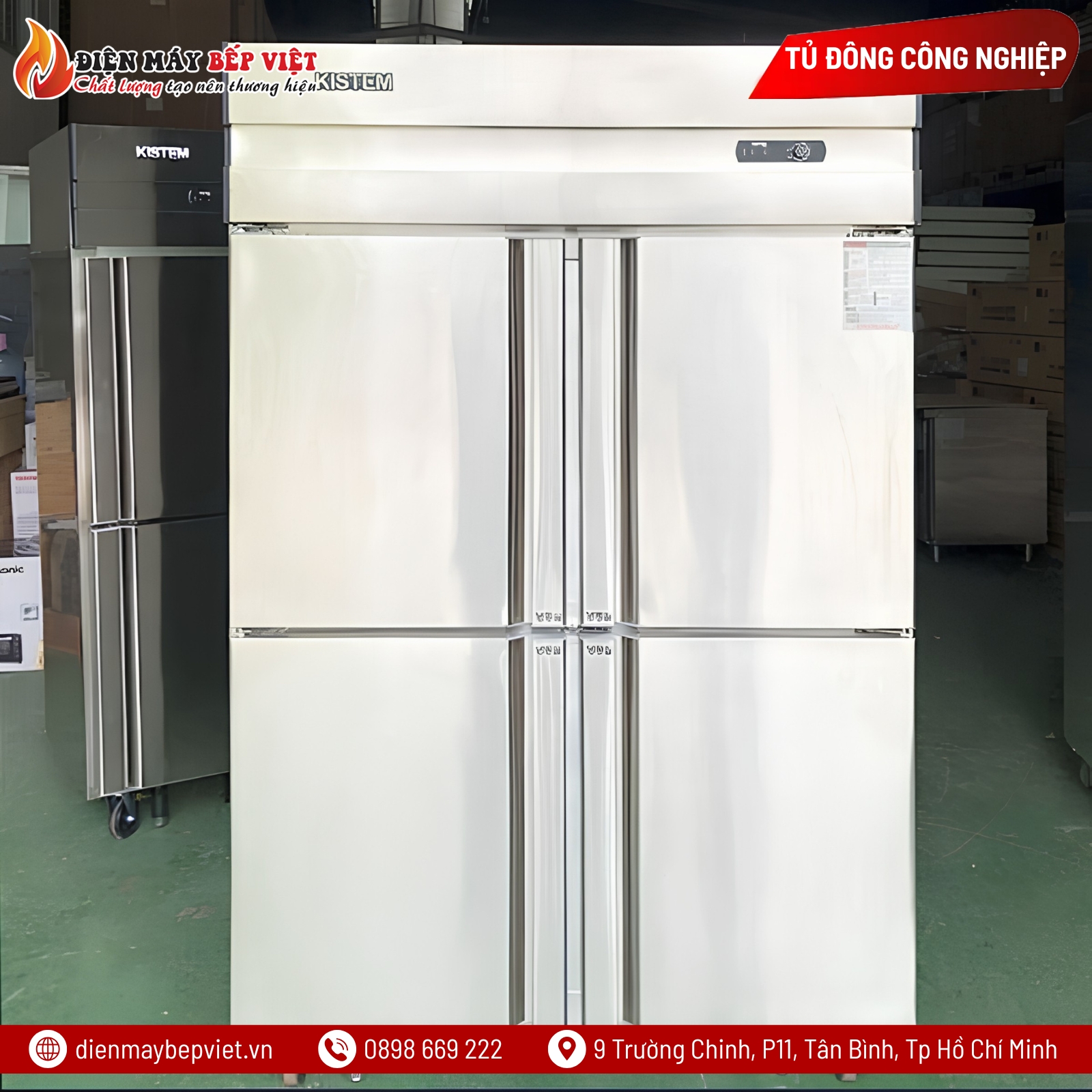 Tủ Đông 4 Cánh Coil Kistem KIS-XD45F