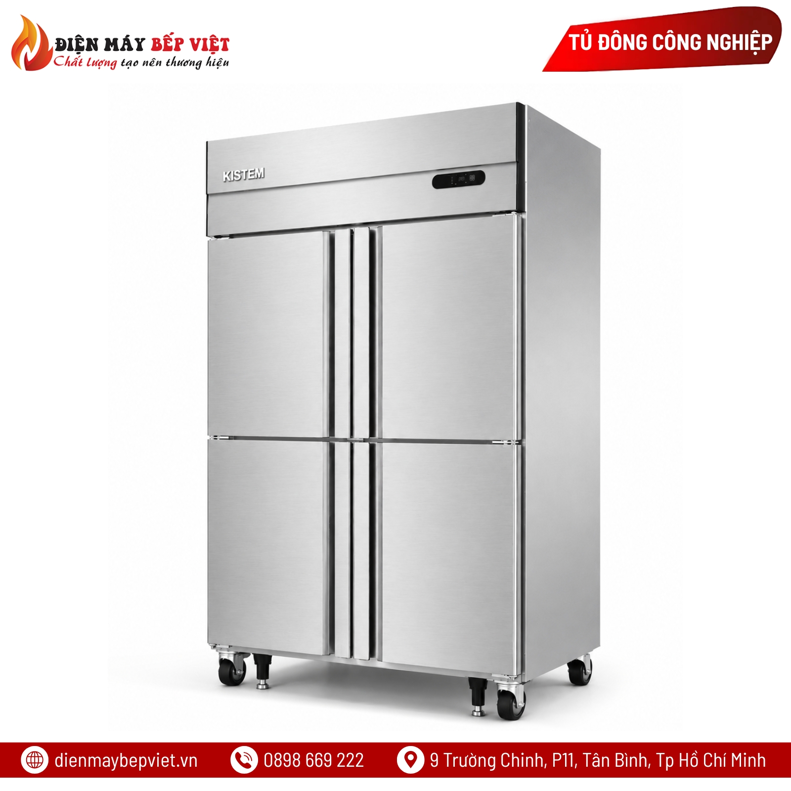 Tủ Đông 4 Cánh Coil Kistem KIS-XD45F
