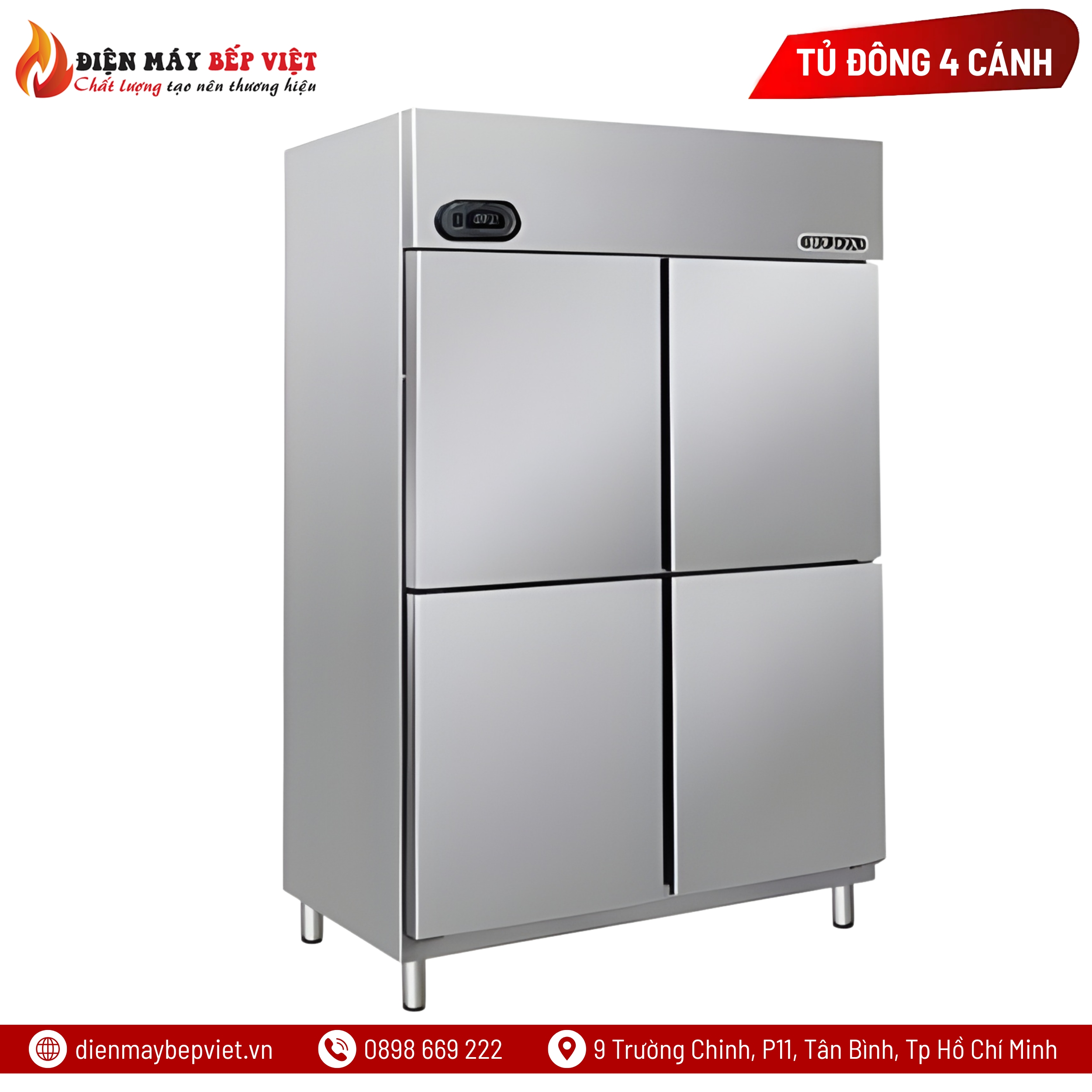 Tủ Đông 4 Cánh Inox Berjaya BS4DUF/Z