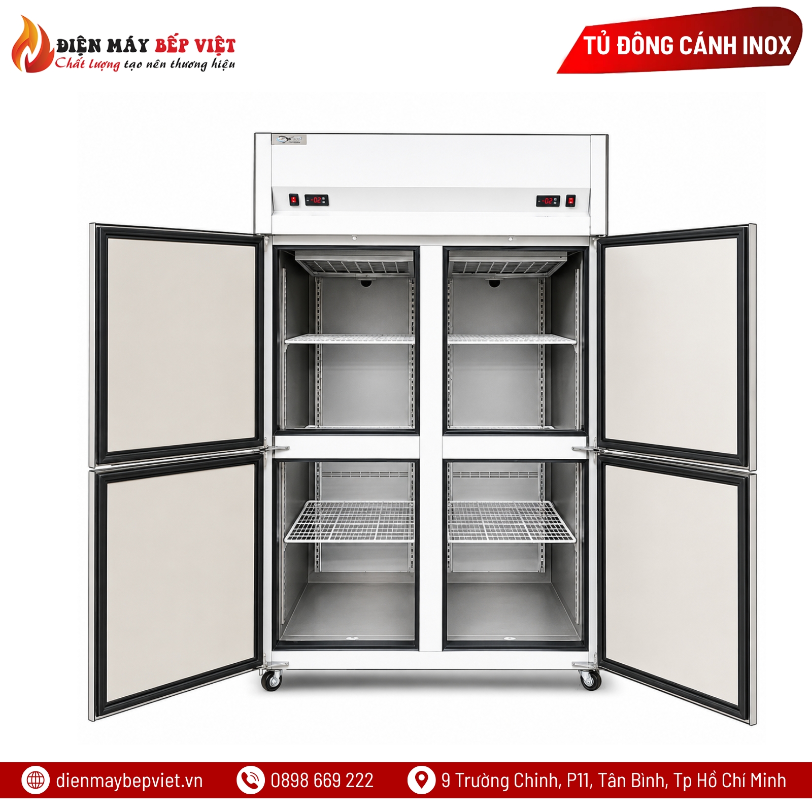 Tủ Đông 4 Cánh Snow Village SLLDZ4-820LS