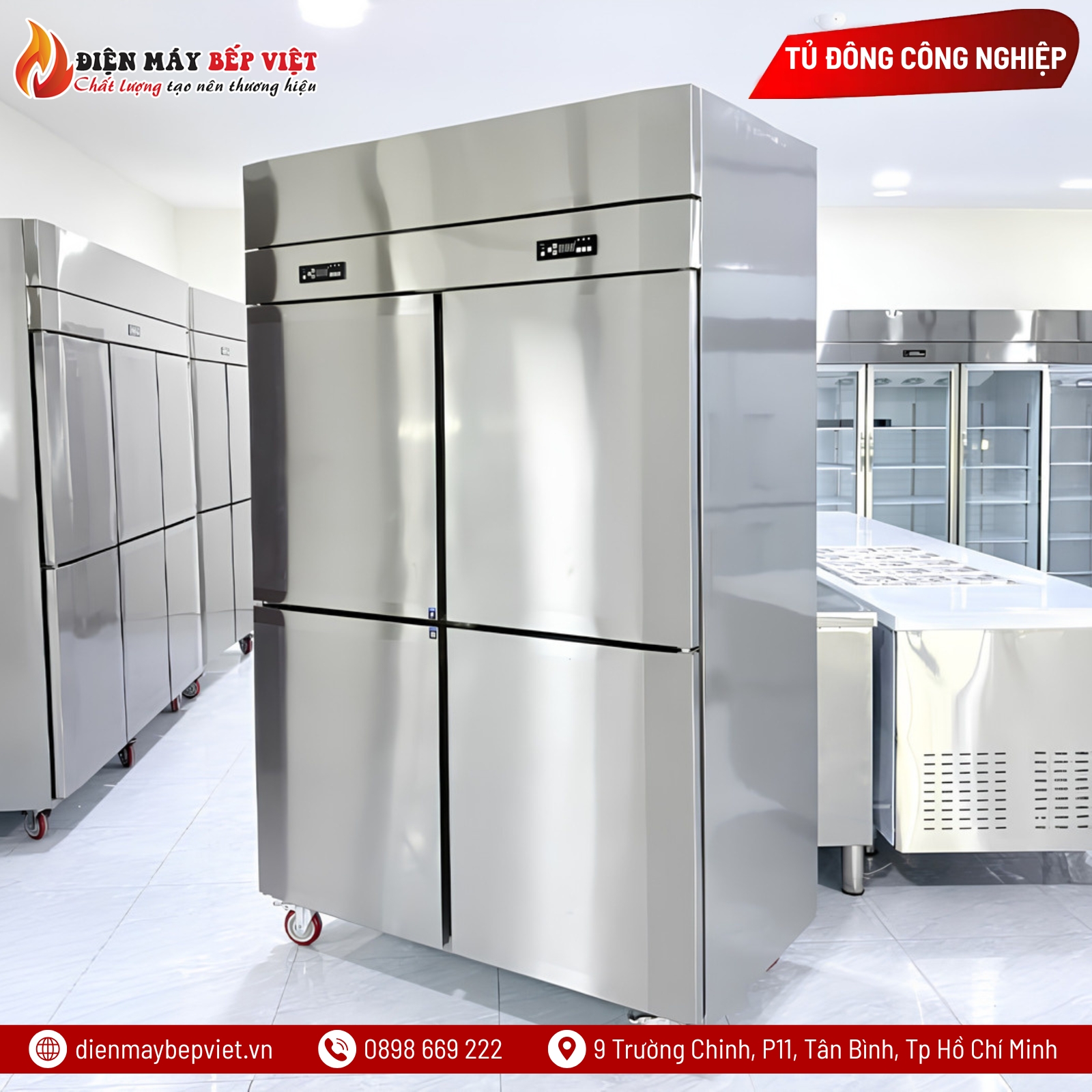 Tủ Đông Mát 2 Chế Độ Quạt Lạnh 4 Cánh Inox Lightcool LS-1200F-4C2