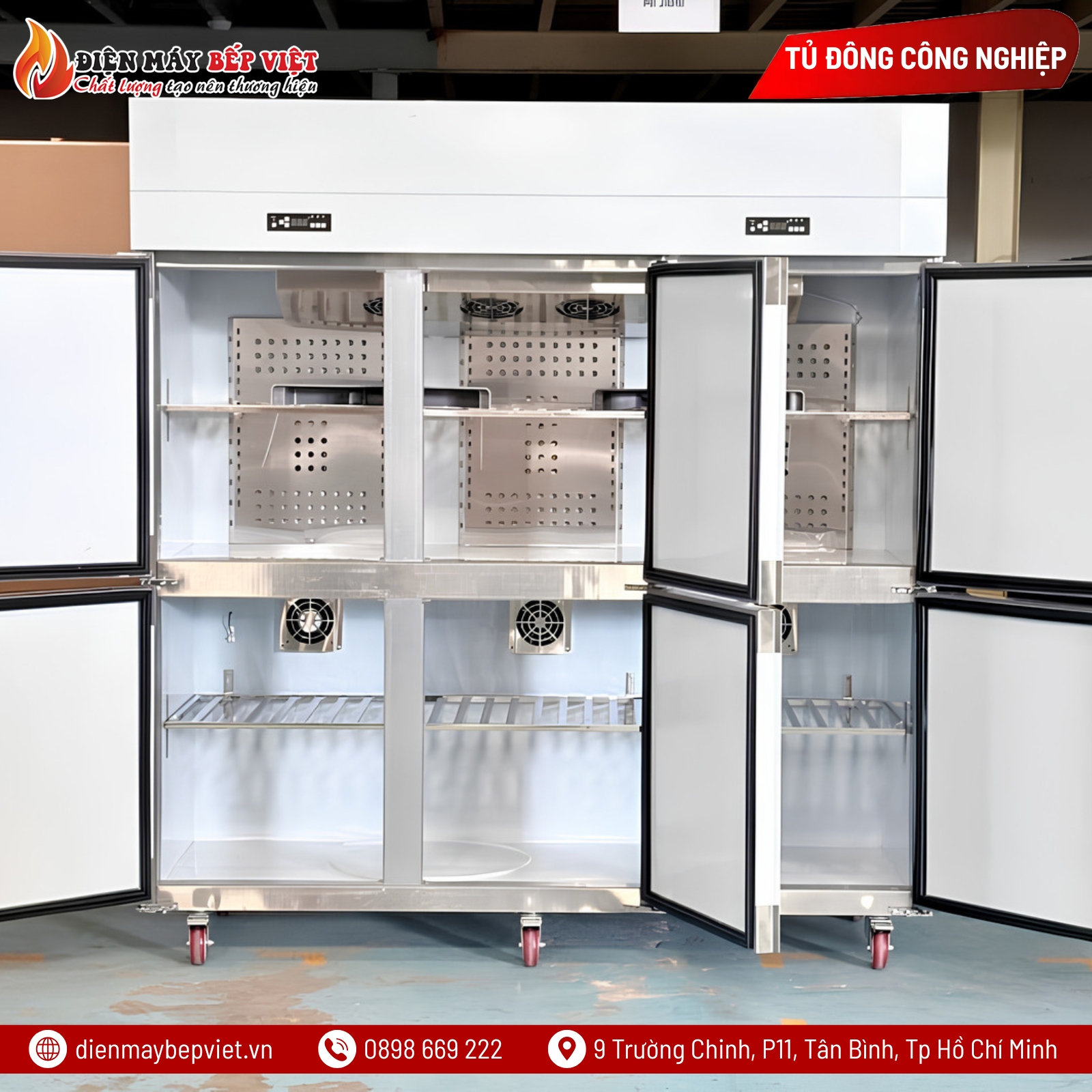 Tủ Đông Mát 2 Chế Độ Quạt Lạnh 6 Cánh Inox Lightcool LS-1200F-6C2