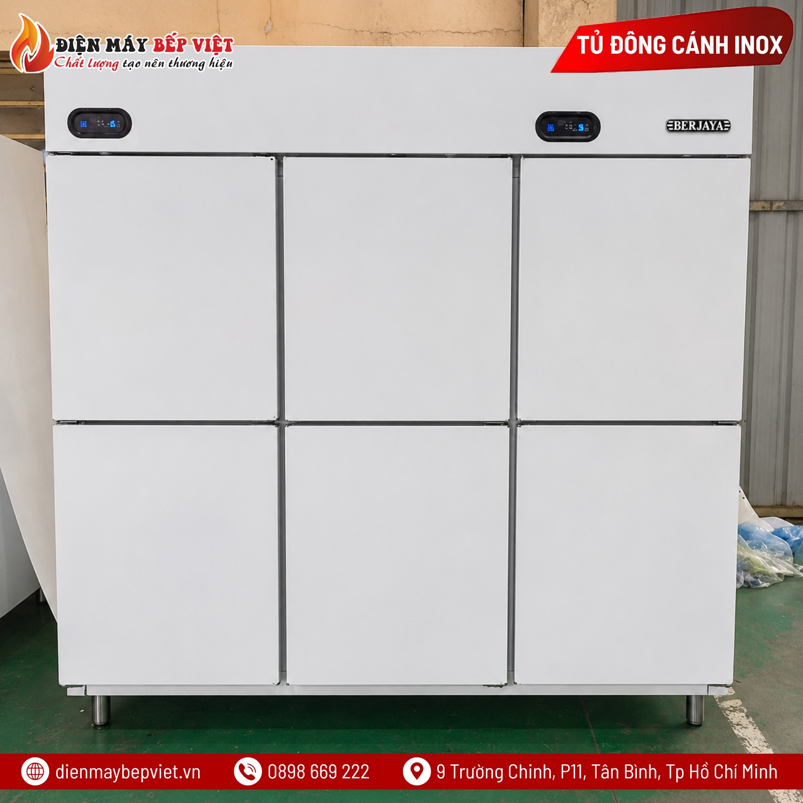 Tủ Đông Mát 6 Cánh Berjaya BSDU4C2F/Z