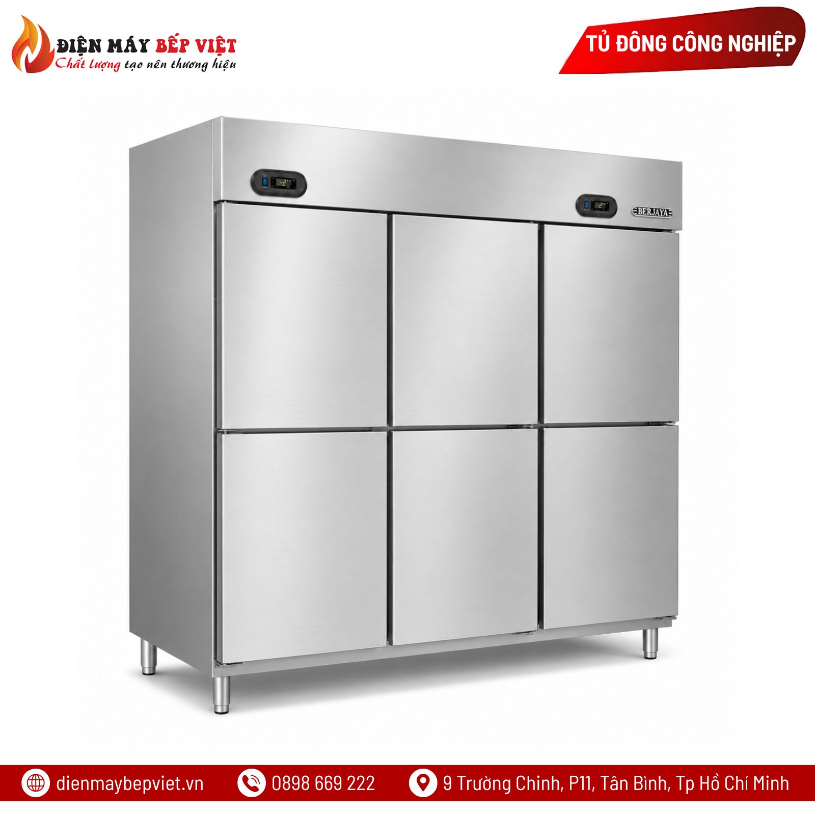 Tủ Đông Mát 6 Cánh Berjaya BSDU4F2C/Z
