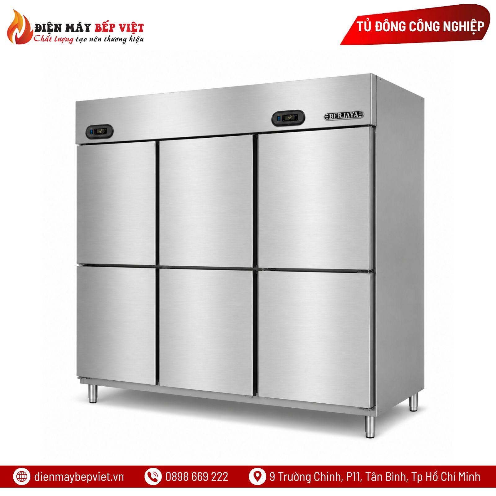 Tủ Đông Mát 6 Cánh Berjaya BSDU4F2C/Z