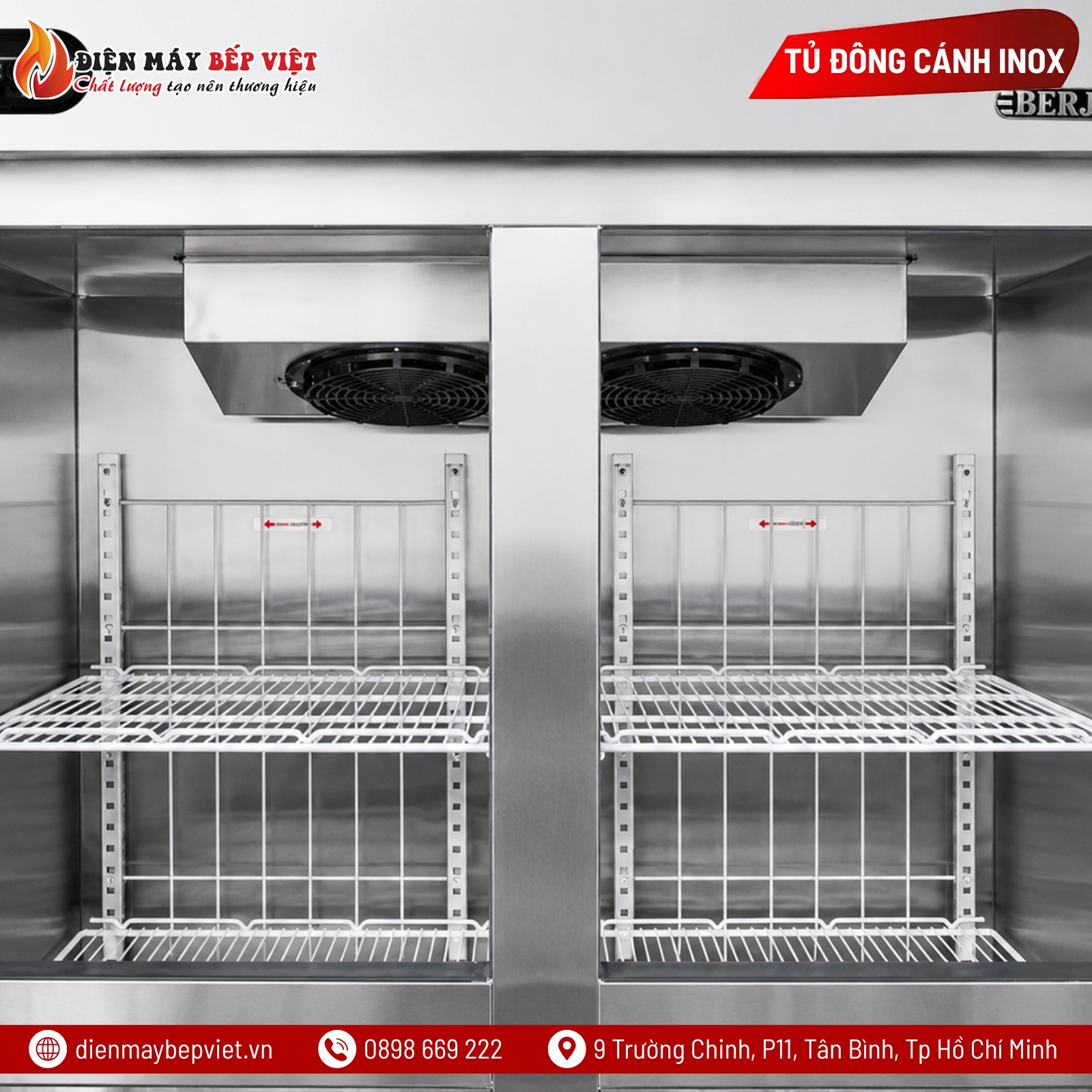 Tủ Đông Mát 6 Cánh Berjaya BSDU4F2C/Z