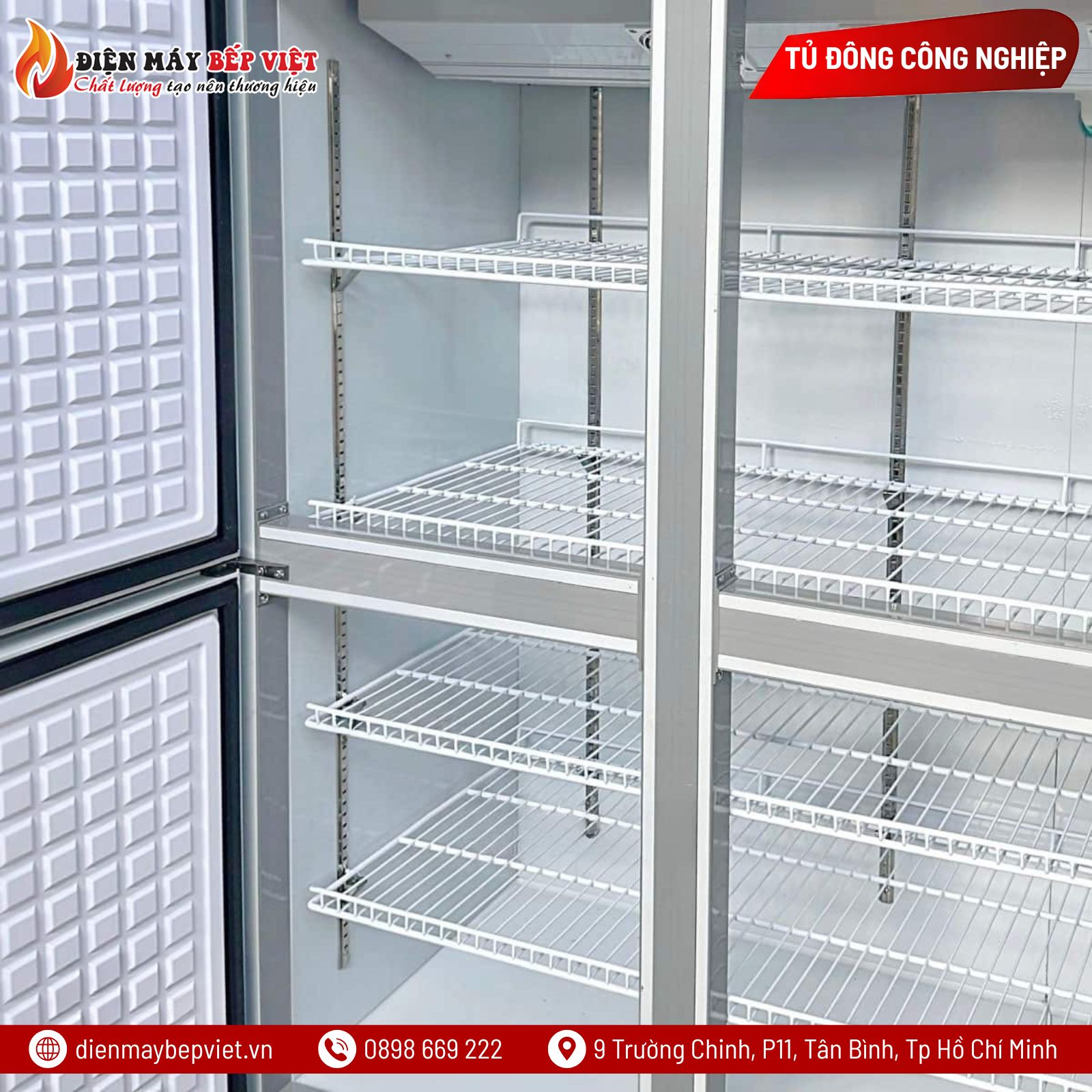 Tủ Đông Mát 6 Cánh Quạt Lạnh Snow Village SLLDZ4-1300LS