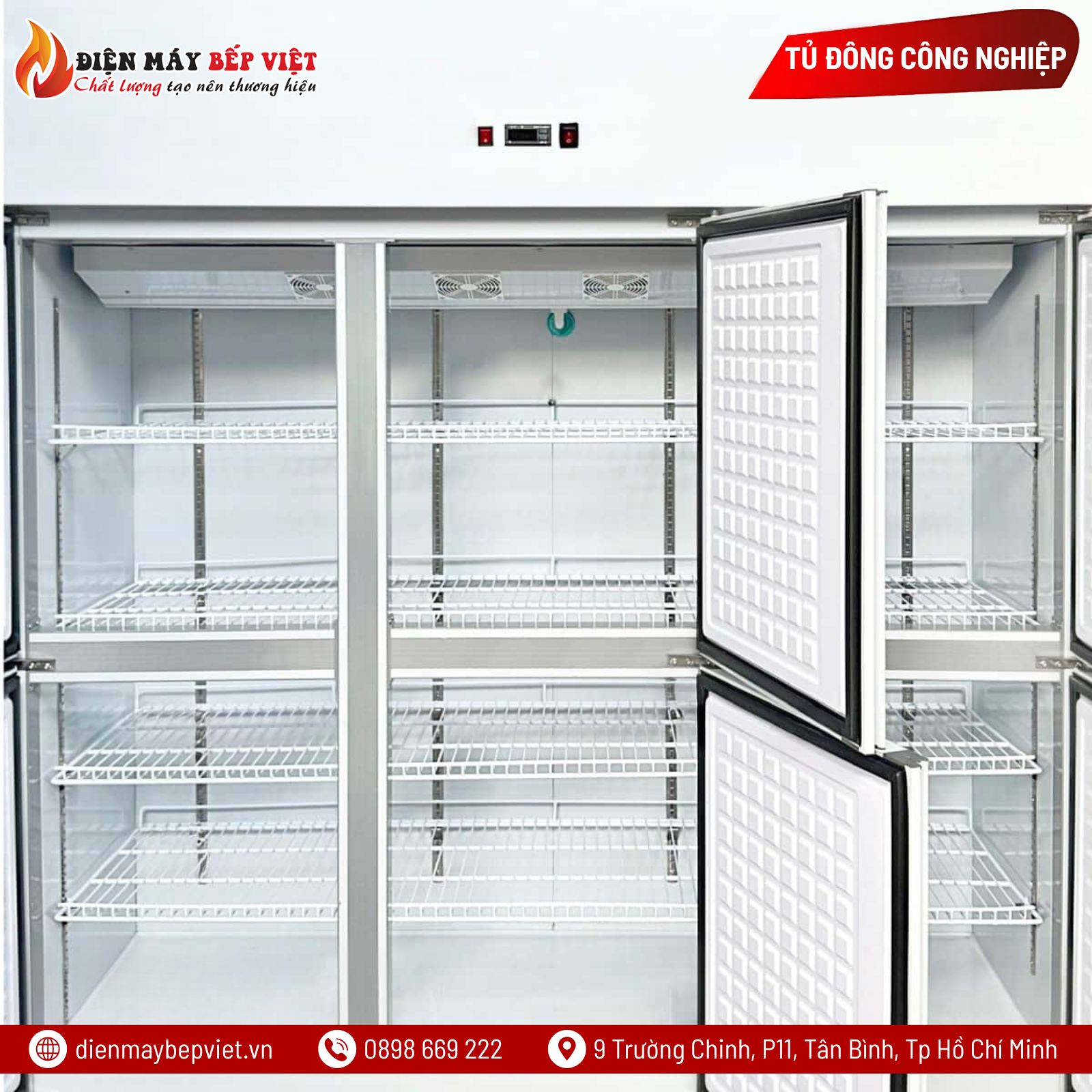 Tủ Đông Mát 6 Cánh Quạt Lạnh Snow Village SLLDZ4-1300LS