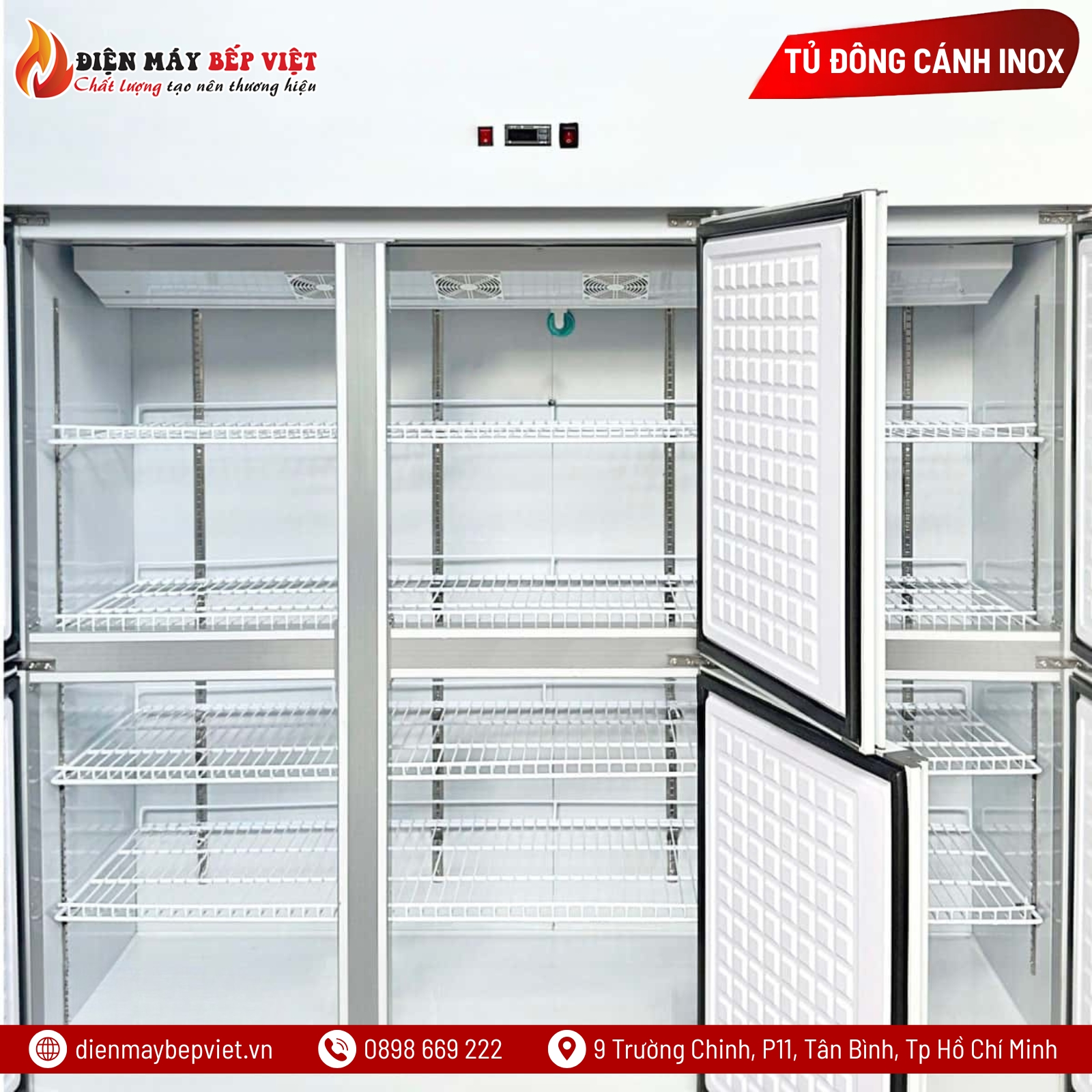 Tủ Đông Mát 6 Cánh Quạt Lạnh Snow Village SLLDZ4-1300LS