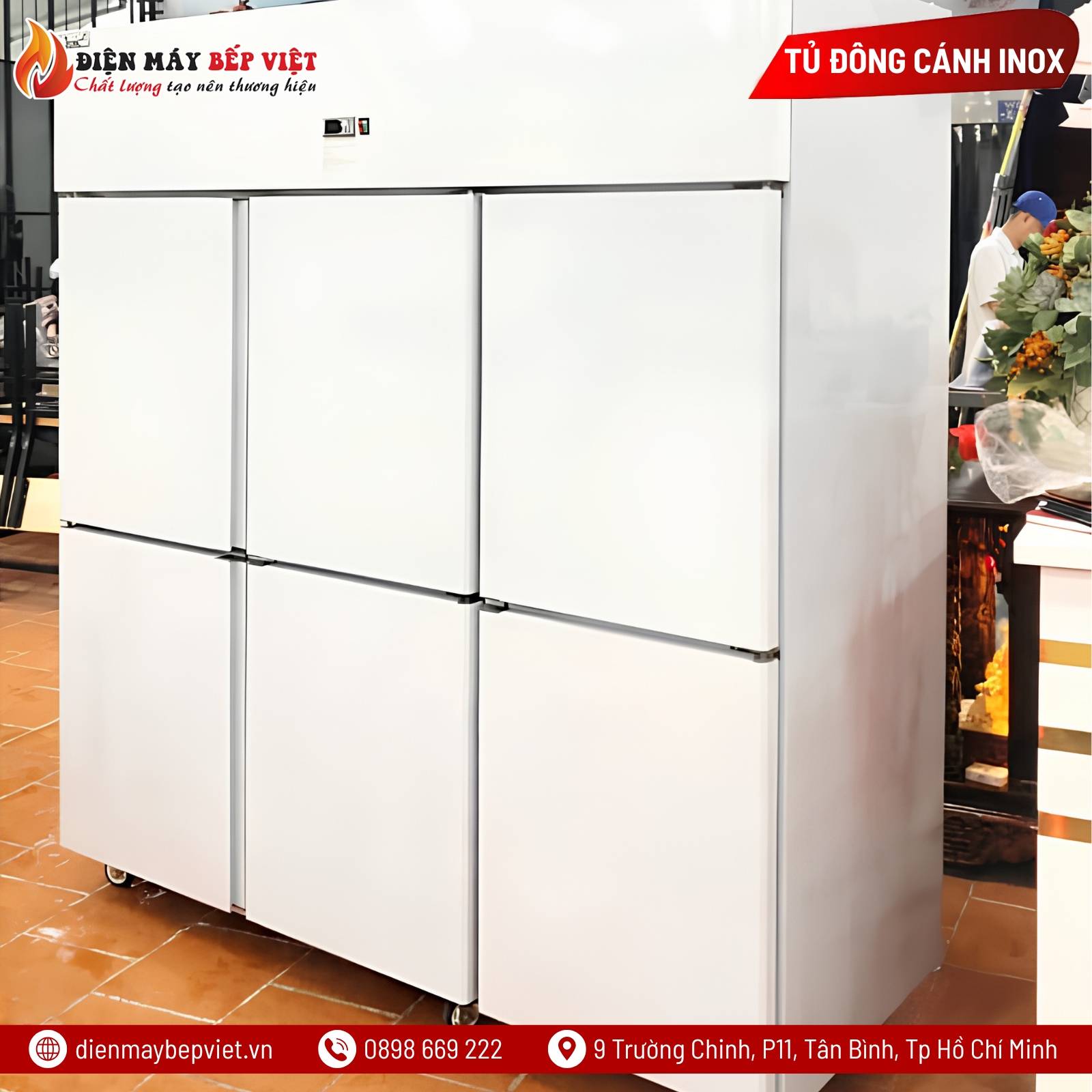 Tủ Đông Mát 6 Cánh Quạt Lạnh Snow Village SLLDZ4-1300LS