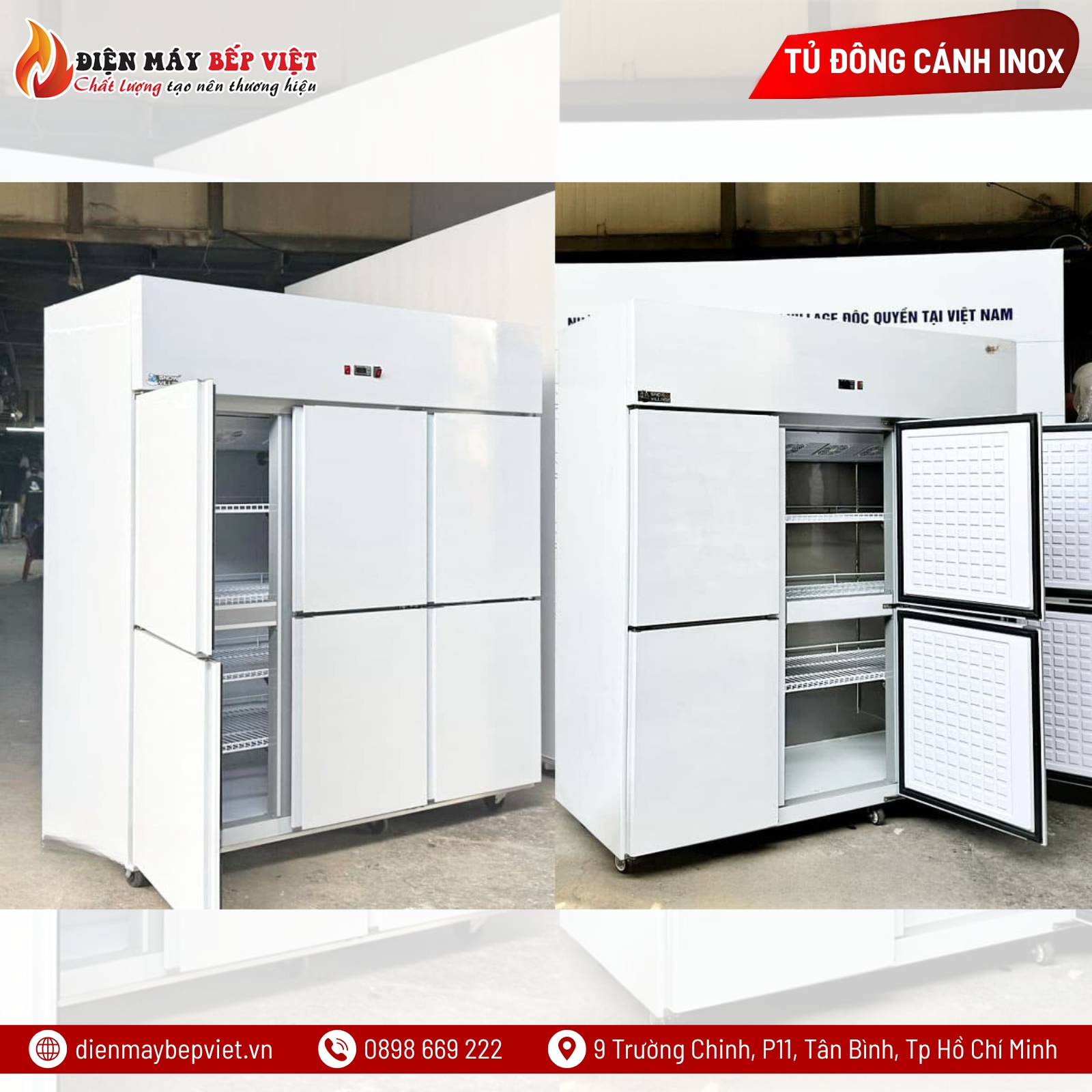 Tủ Đông Mát 6 Cánh Quạt Lạnh Snow Village SLLDZ4-1300LS
