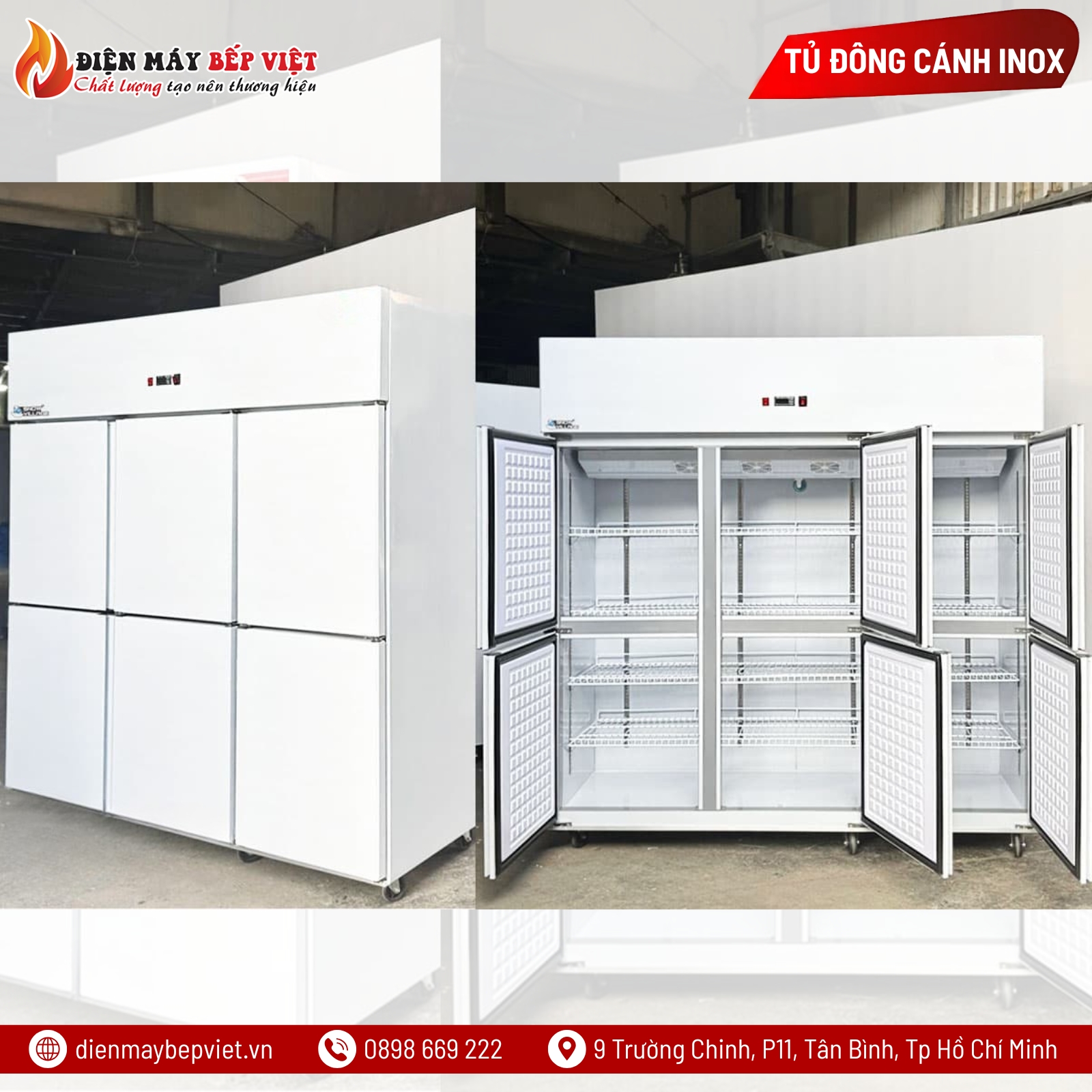 Tủ Đông Mát 6 Cánh Quạt Lạnh Snow Village SLLDZ4-1300LS