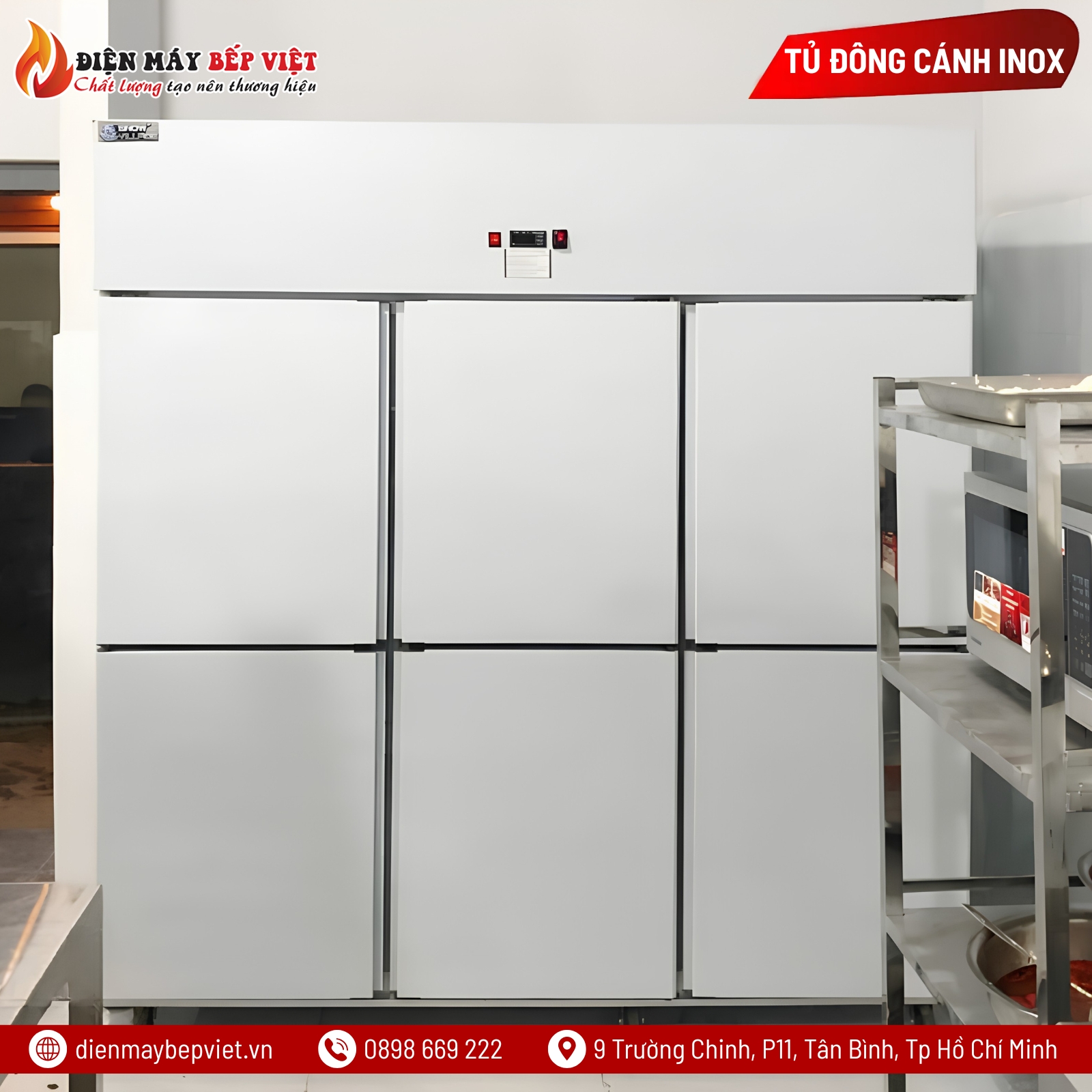 Tủ Đông Mát 6 Cánh Quạt Lạnh Snow Village SLLDZ4-1300LS