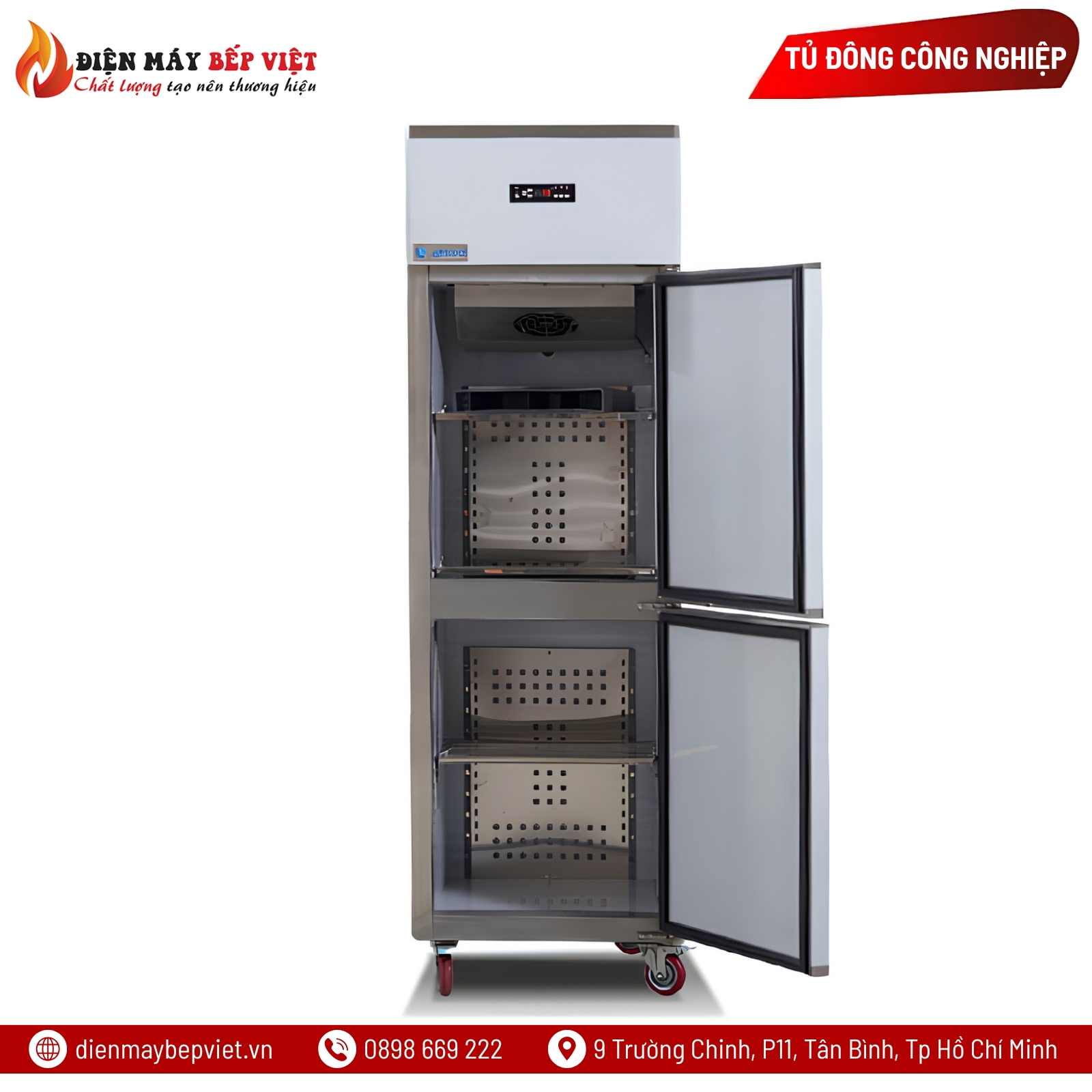 Tủ Đông Quạt Lạnh Đứng 2 Cánh Lightcool LS-1200F/350L