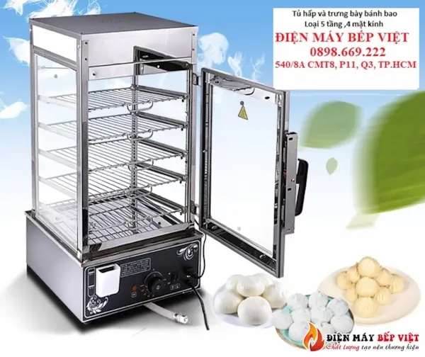 Tủ hấp bánh bao Điện Máy Bếp Việt