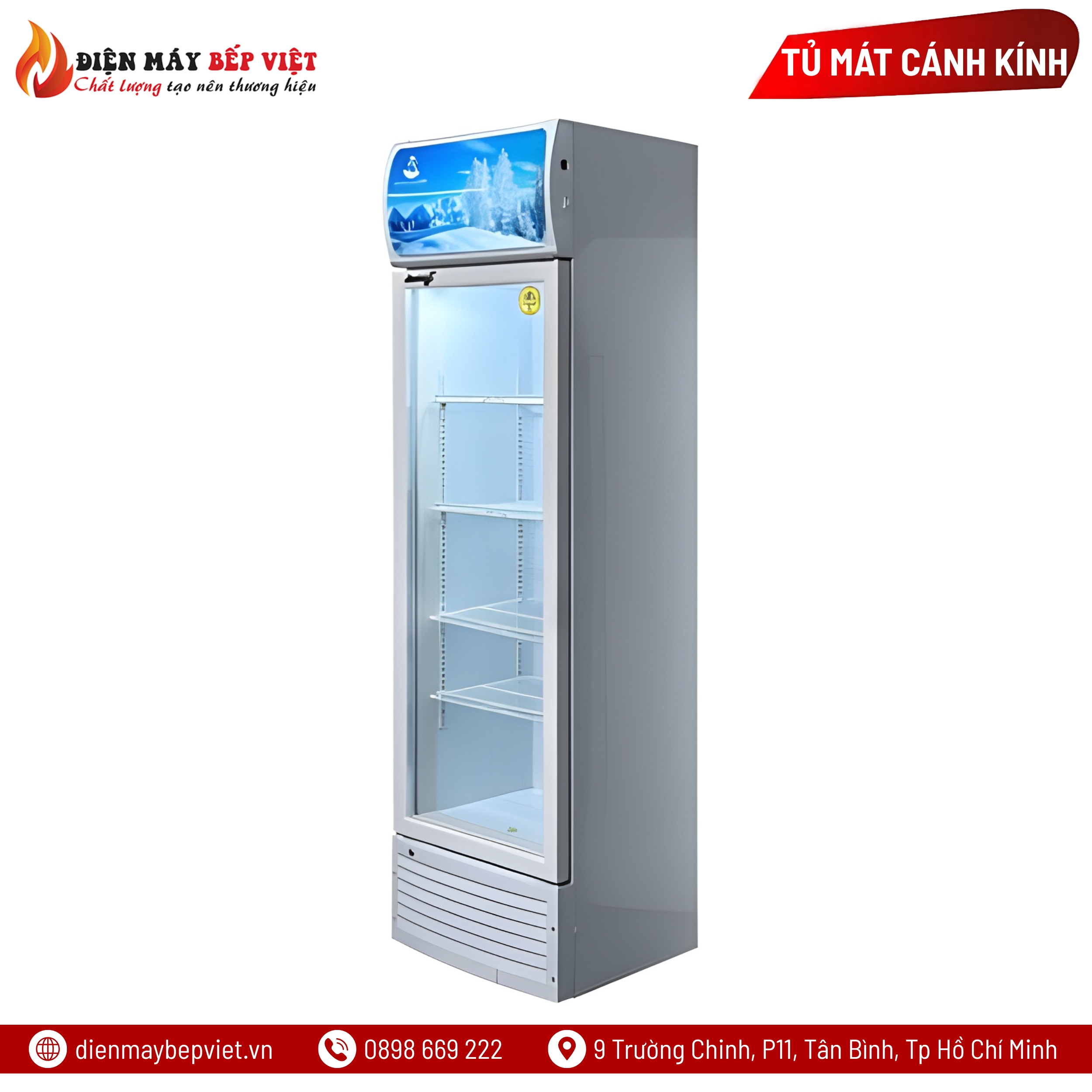 Tủ Mát 1 Cửa Kính LC-298