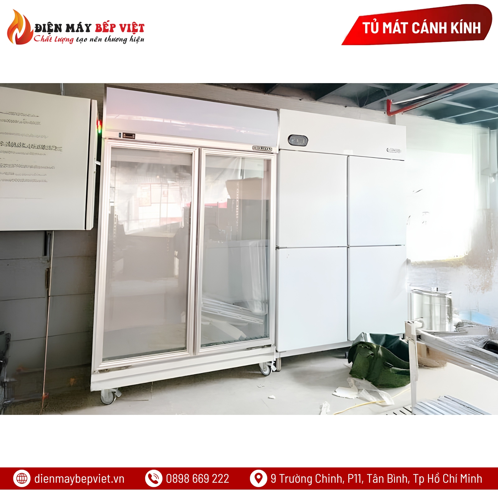 Tủ Mát 2 Cánh Kính Berjaya 2D/DC-SM